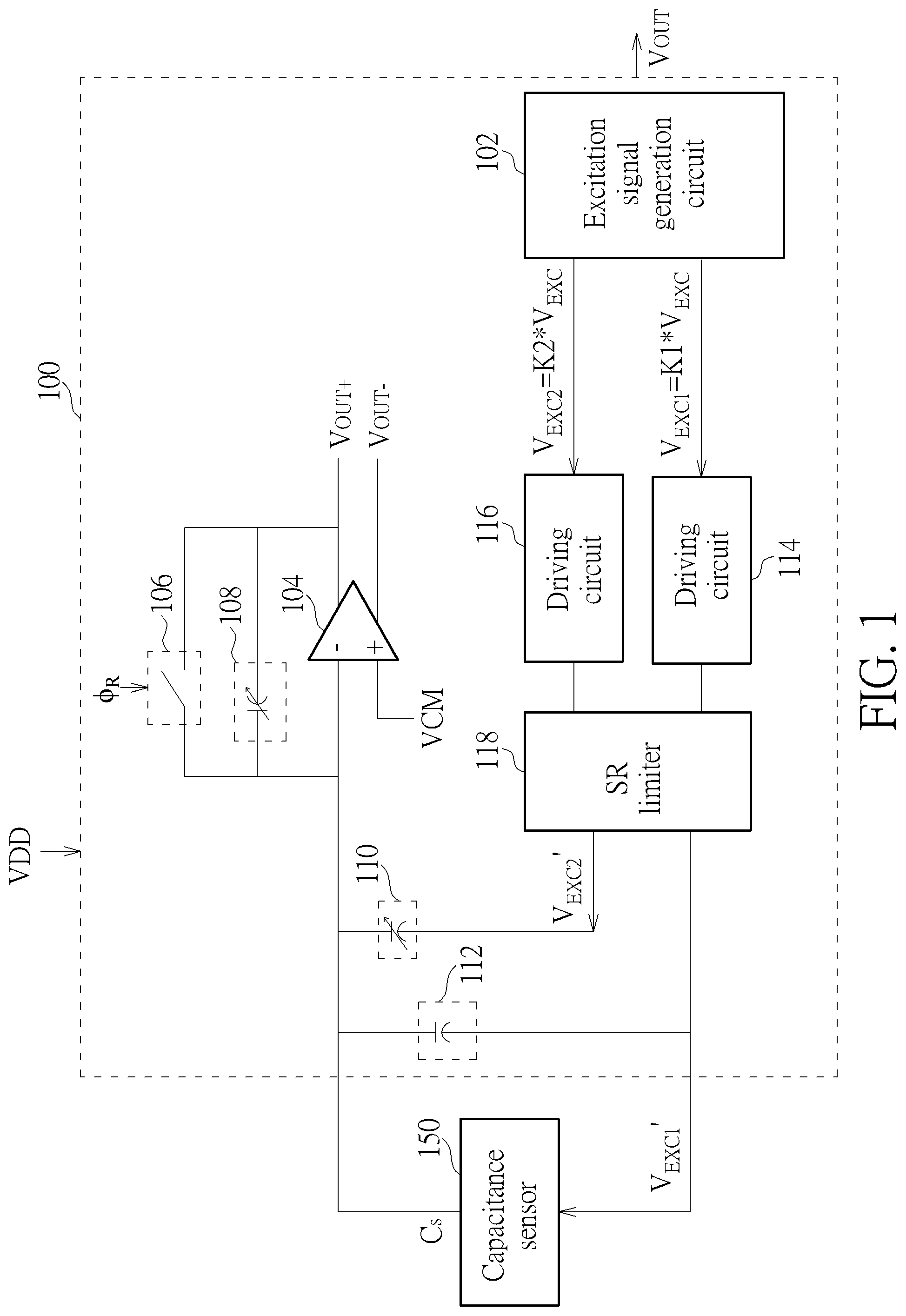 Patent US12313664 — Capacitance measurement circuit — Figure 1