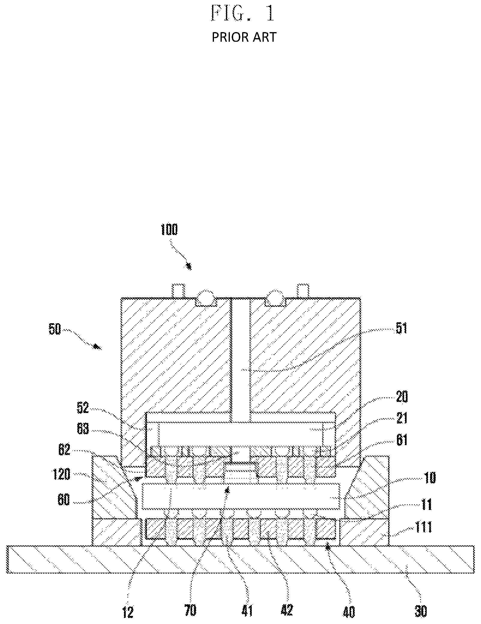 Patent US12313678 Figure 1 – Test apparatus for a semiconductor package