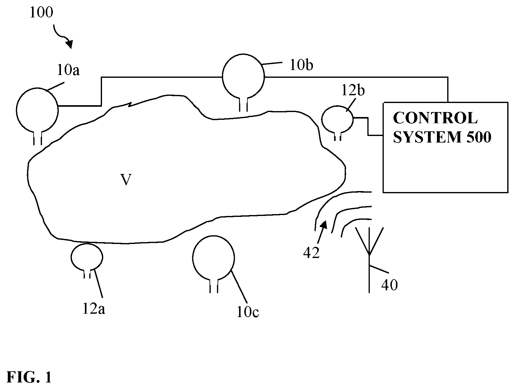 Patent US12313705 — System and method for cancelling a continually varying electromagnetic field in a passenger cabin — Figure 1