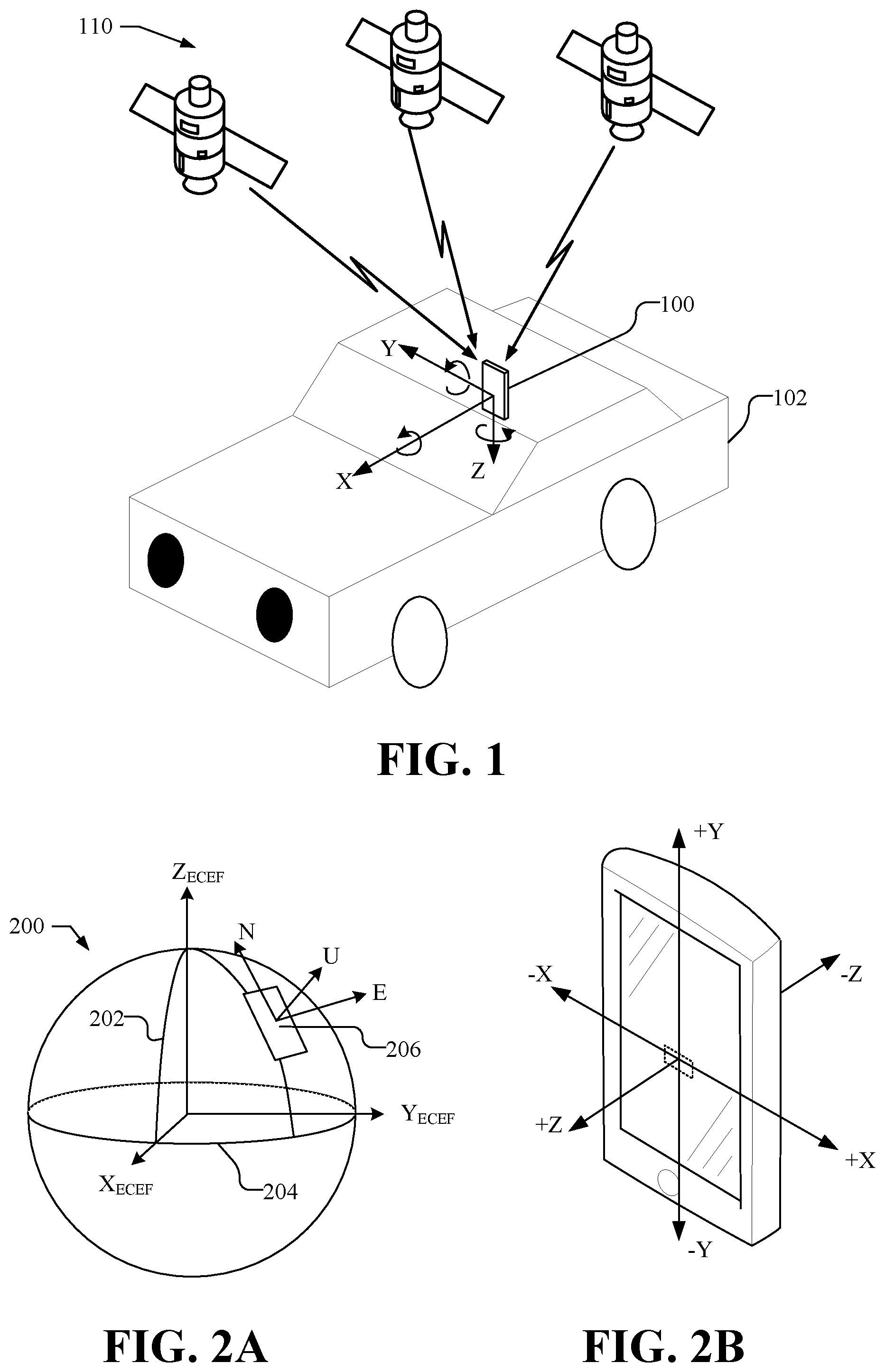 Patent US12313753 — Method and apparatus for in motion initialization of global navigation satellite system—inertial navigation system — Figure 1