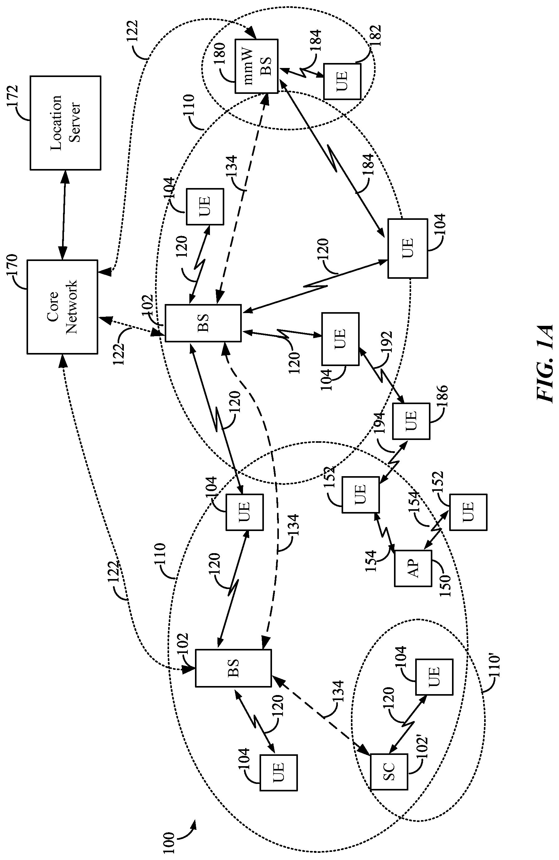 Patent US12313760 Figure 1 – Relative location reporting for UE based positioning