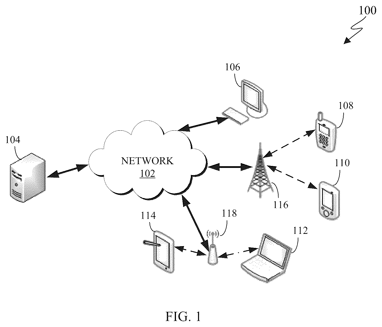 Patent US12313772 — Joint estimation of respiratory and heart rates using ultra-wideband radar — Figure 1