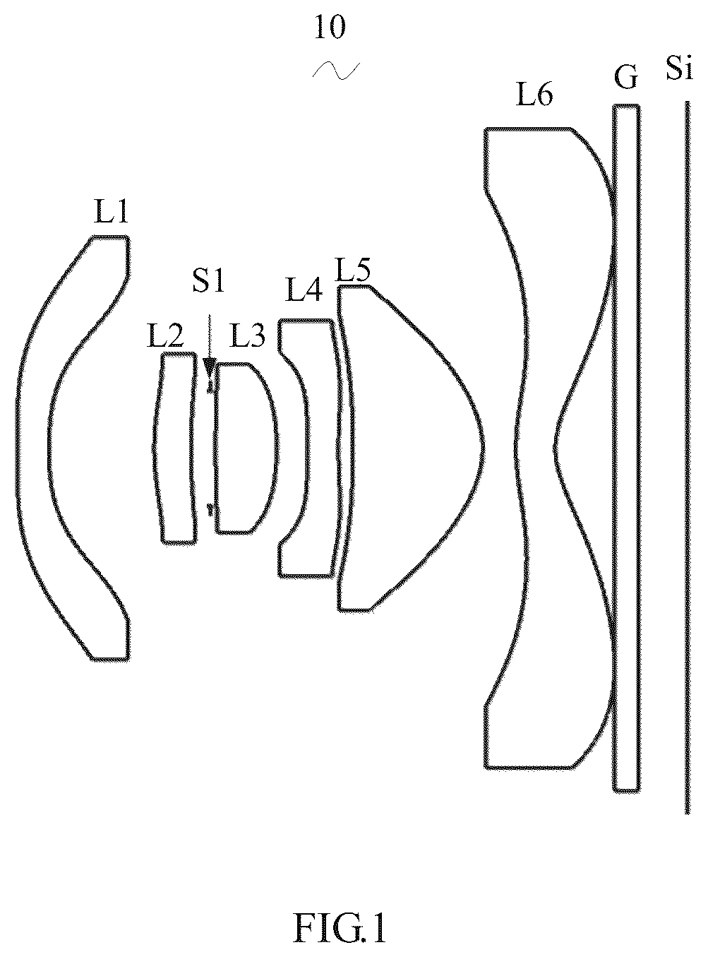Patent US12313820 — Camera optical lens — Figure 1