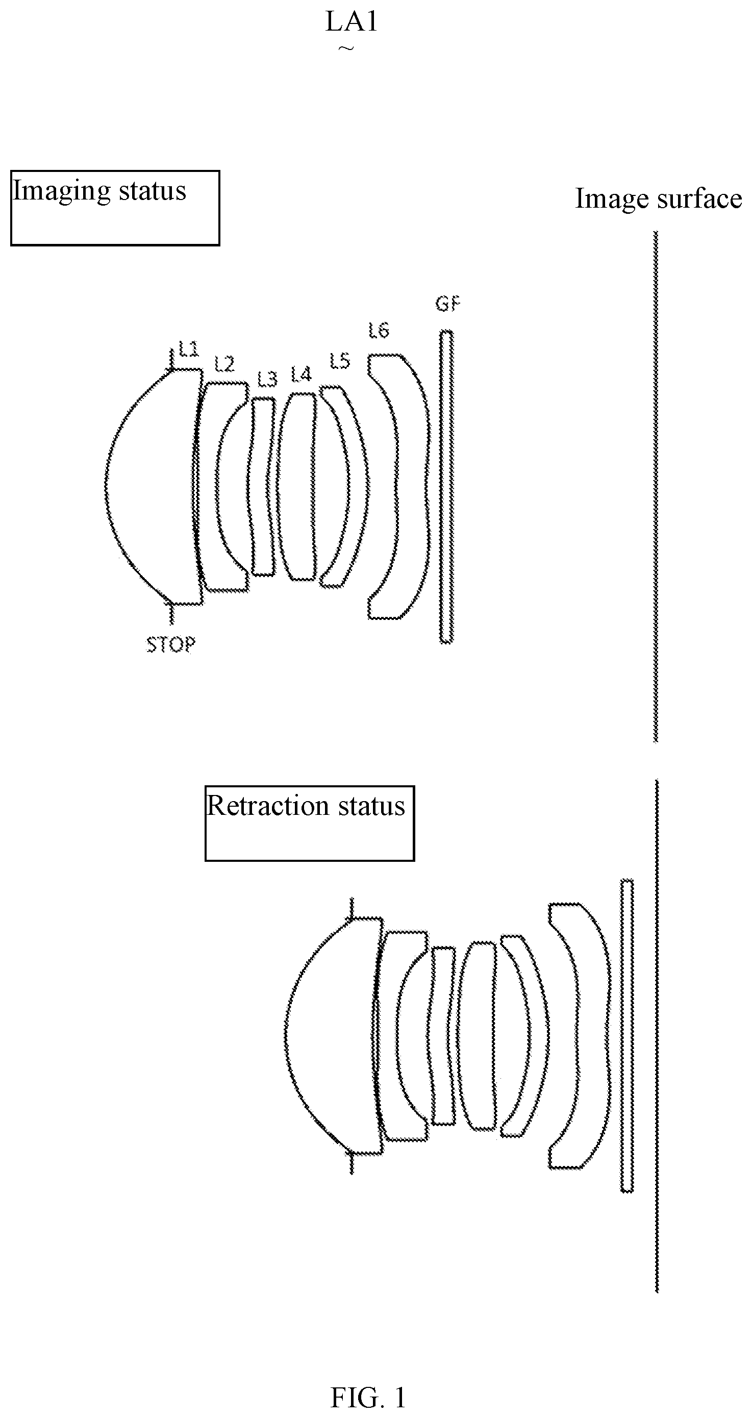 Patent US12313821 — Camera lens — Figure 1