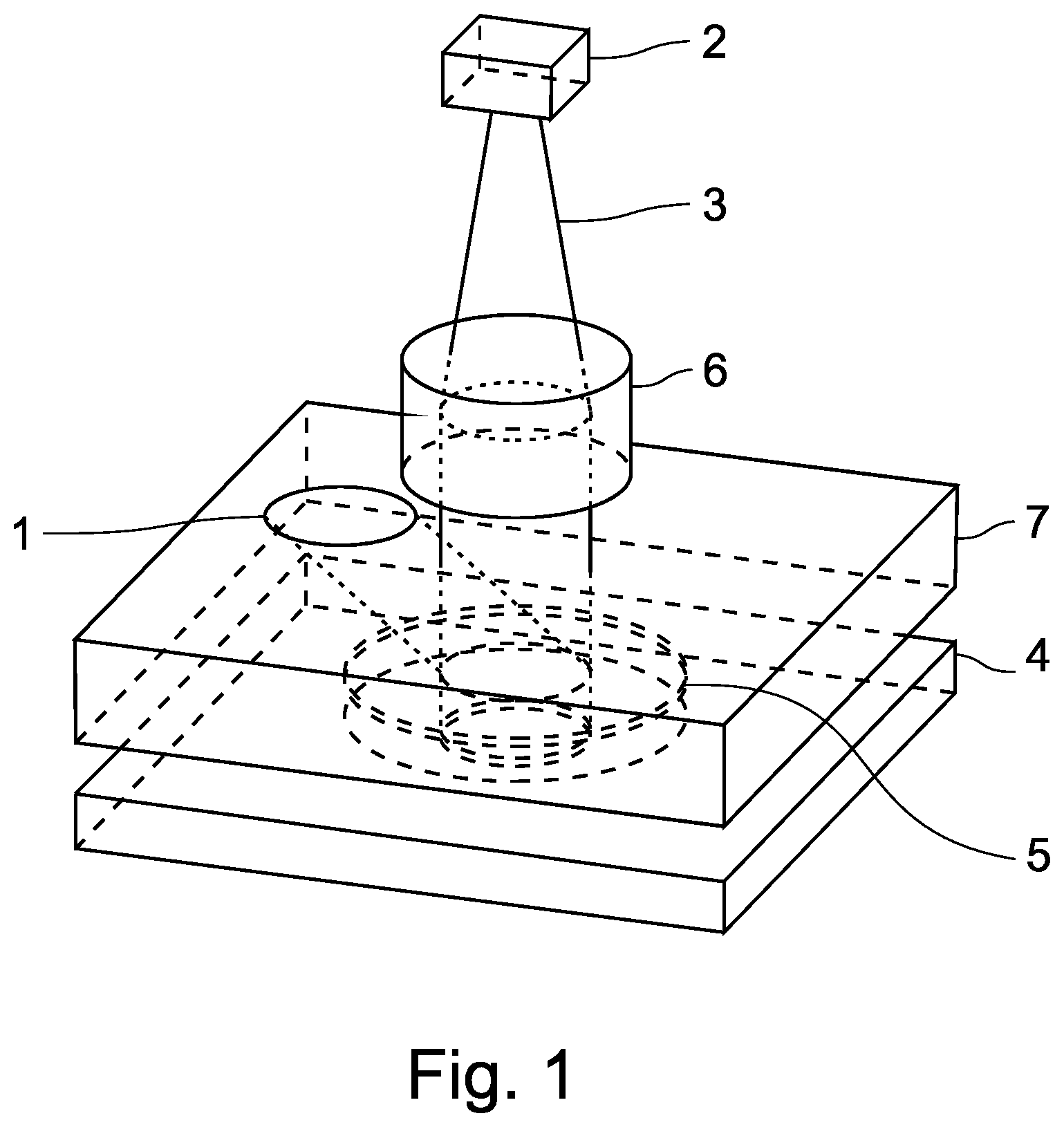 Patent US12313851 — Device for generating and displaying an image on an observation field using a multifunctional diffractive element — Figure 1