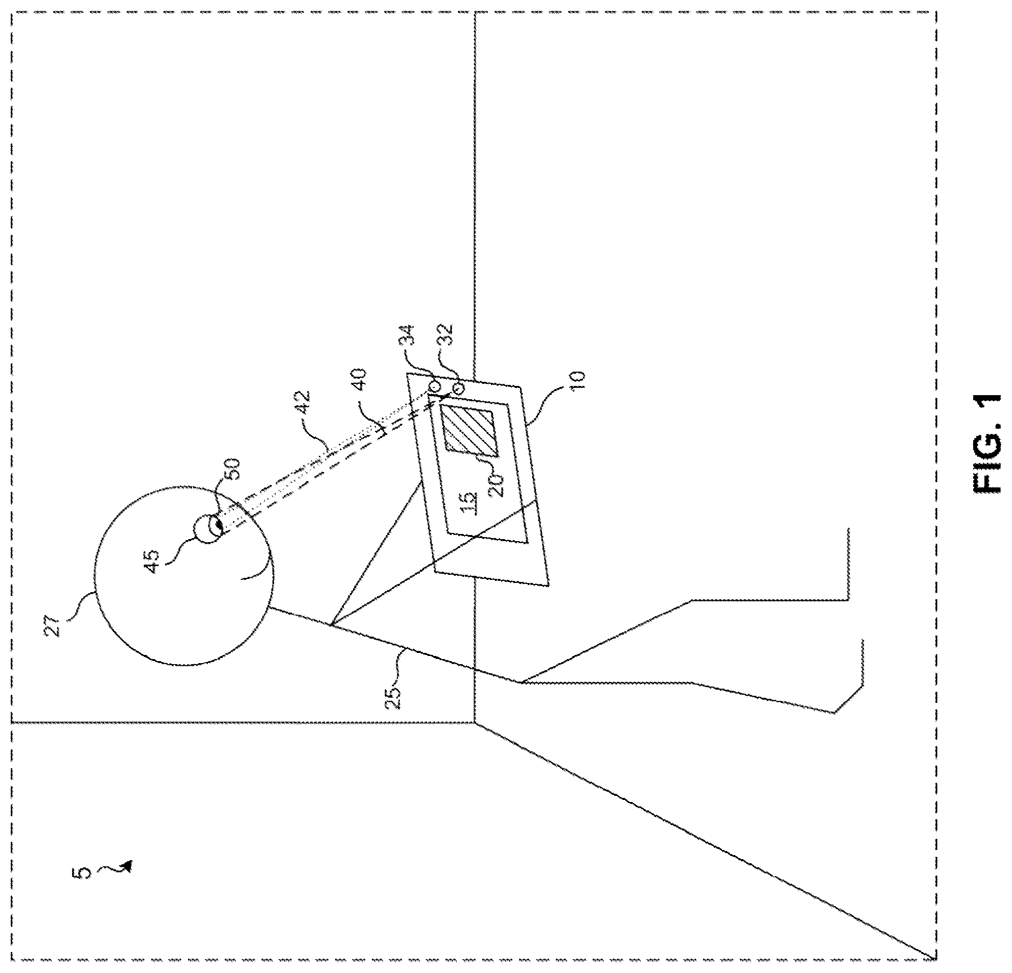Patent US12313862 Figure 1 – Glint analysis using multi-zone lens