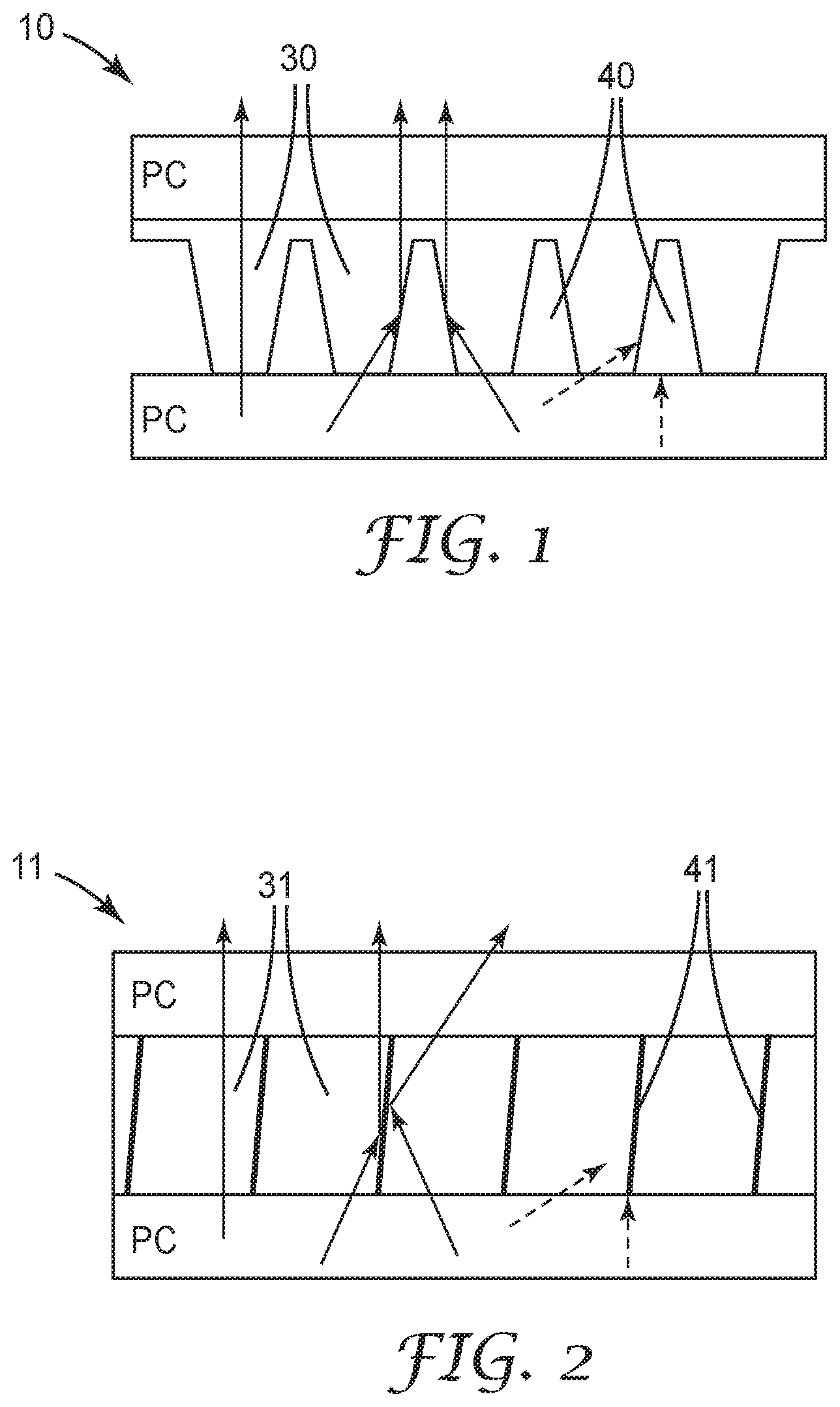 Patent US12313864 Figure 1 – High transmission light control film comprising alternating transmissive and absorptive regions