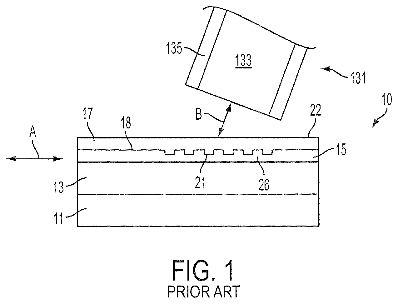 Patent US12313885 Figure 1 – Photonics grating coupler and method of manufacture
