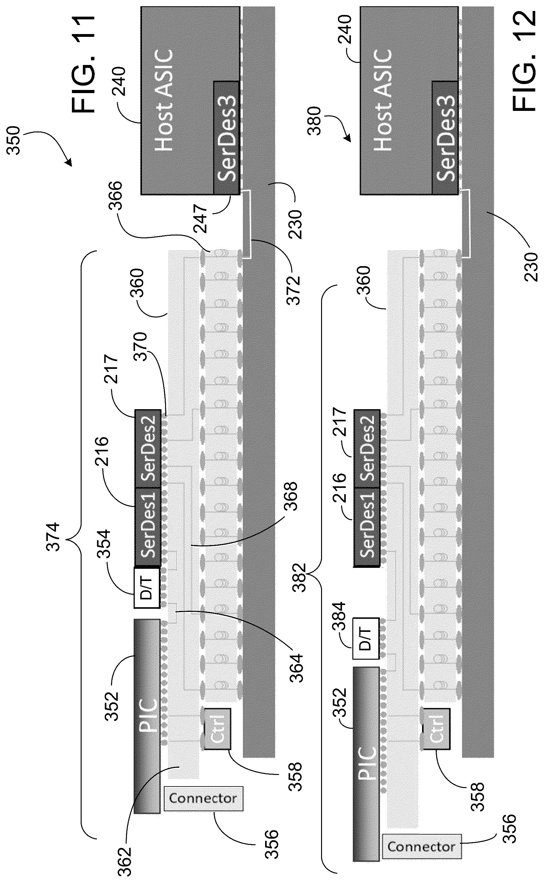 Patent US12313886 Figure 11 – Data processing systems including optical communication modules