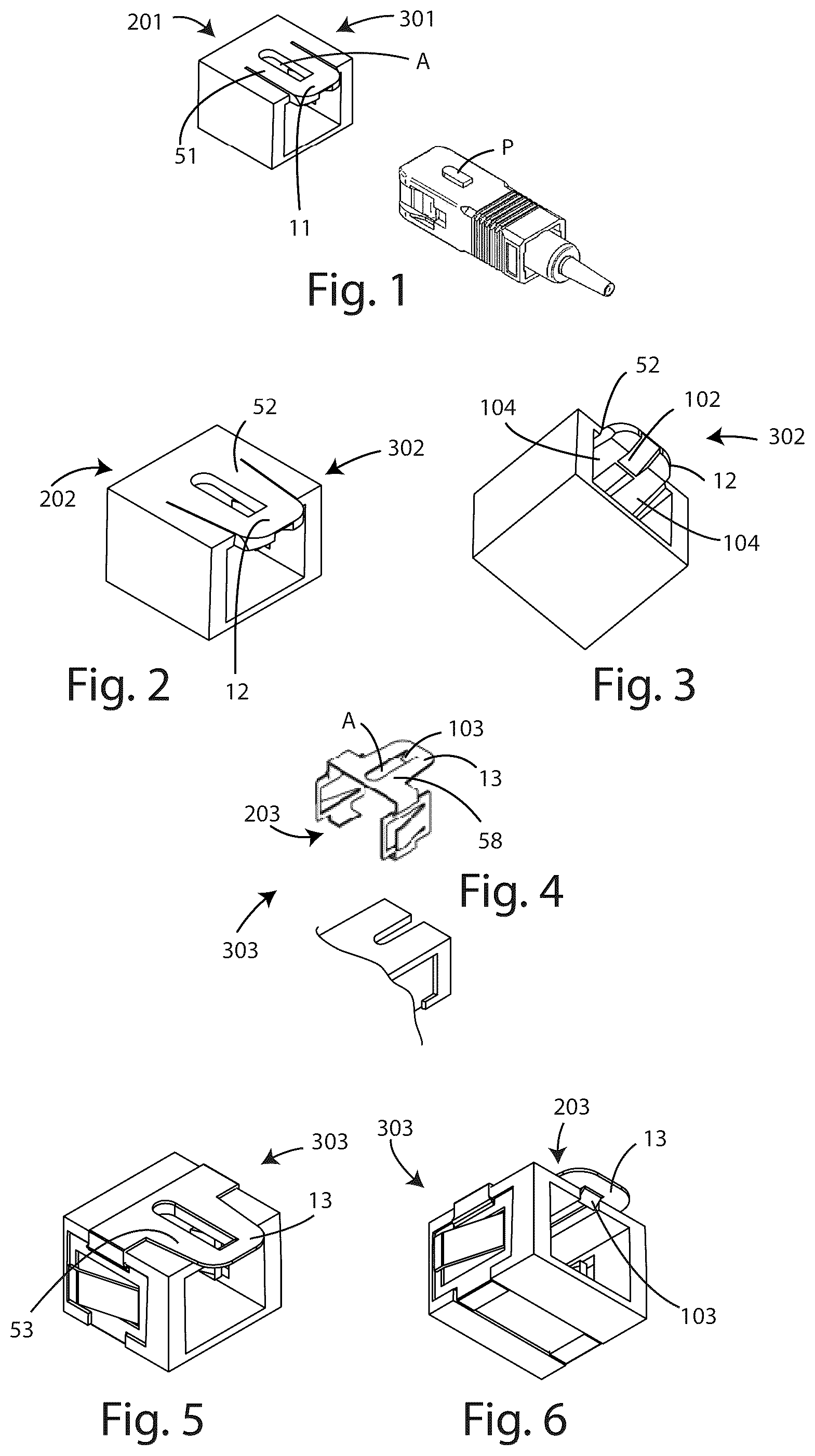 Patent US12313887 — Safety female adapter device for fiber optic connections — Figure 1