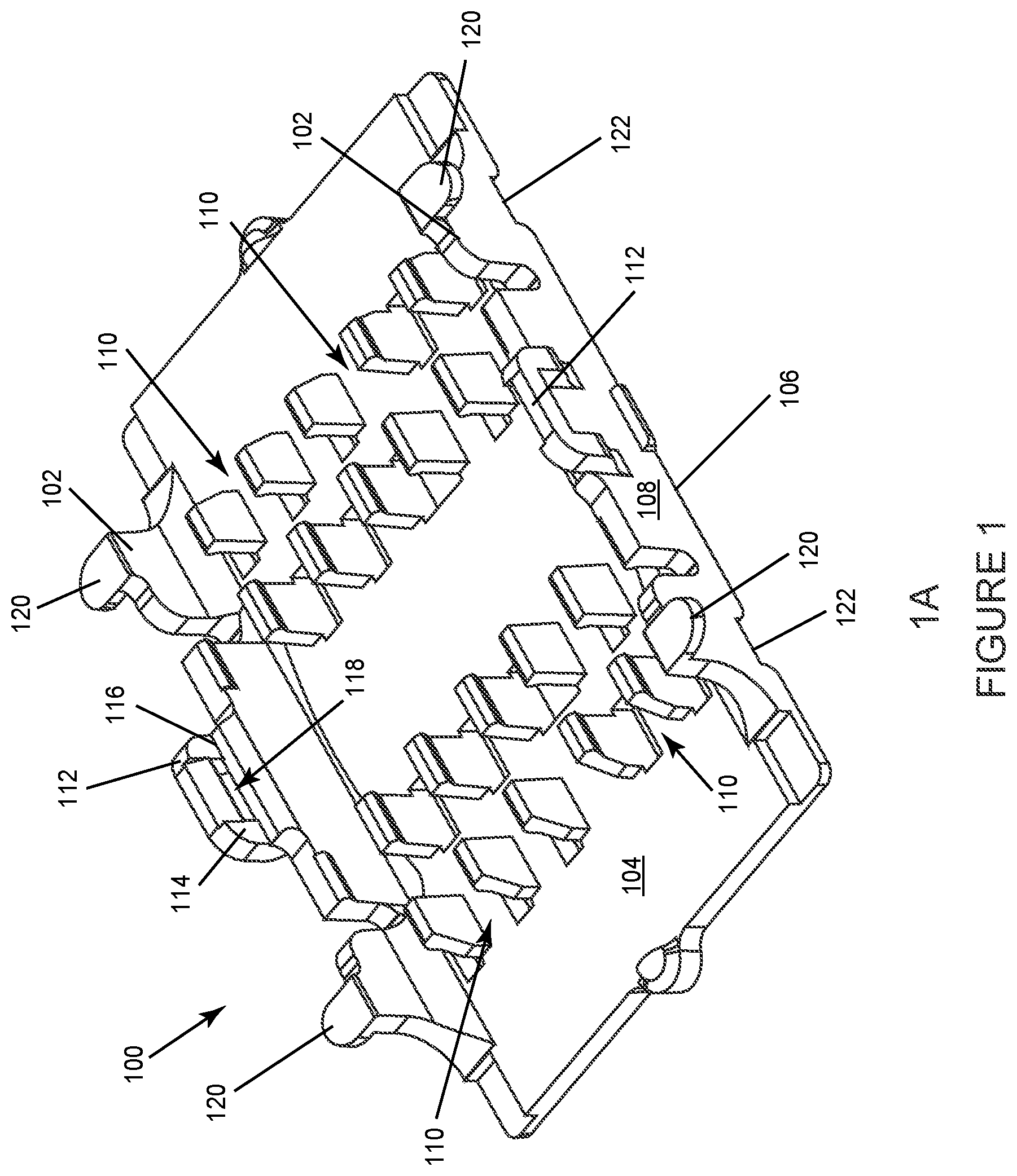 Patent US12313895 — Platform for multilayer stack of fiber optic splice holders — Figure 1