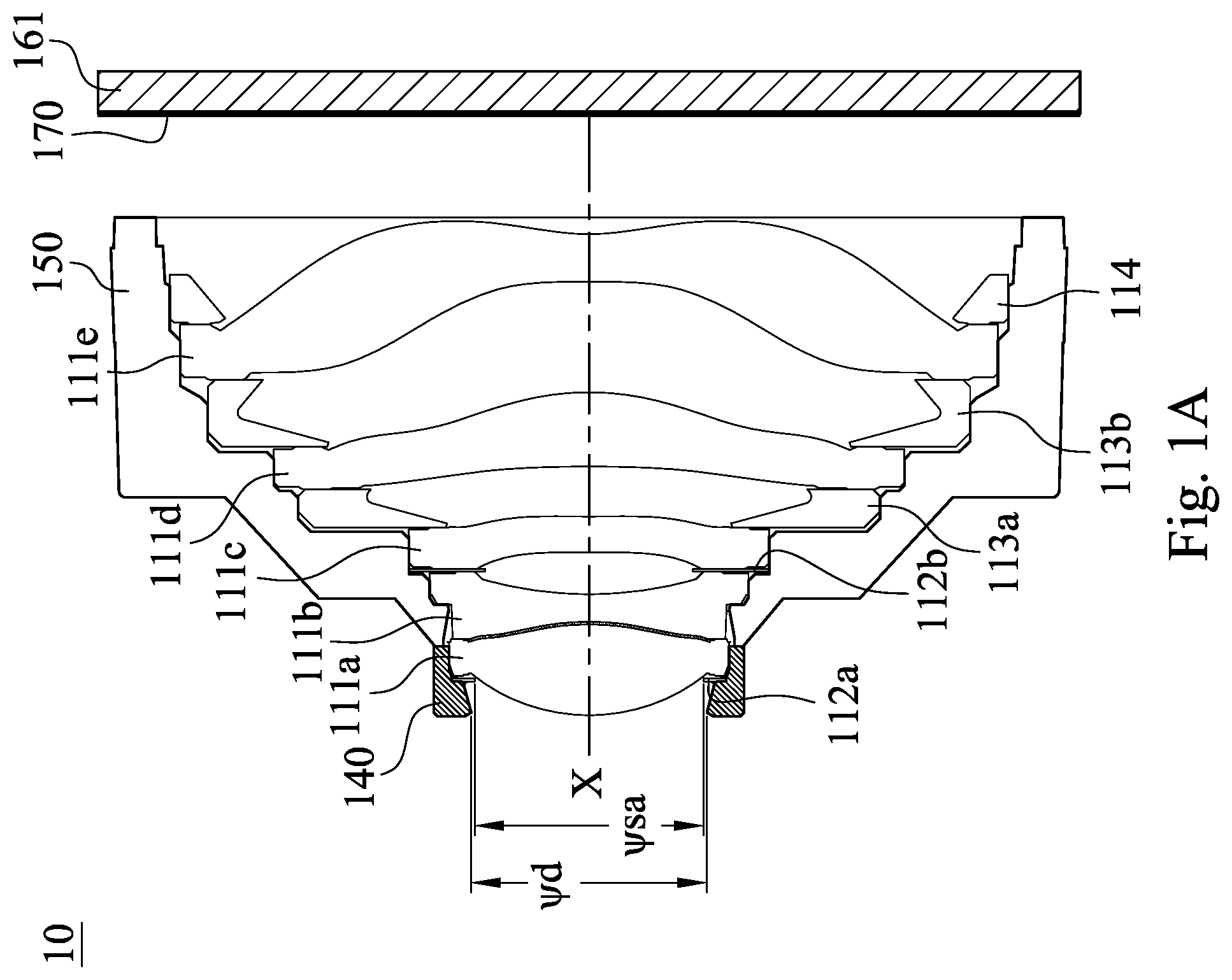 Patent US12313898 — Imaging lens assembly module, camera module and electronic device — Figure 1