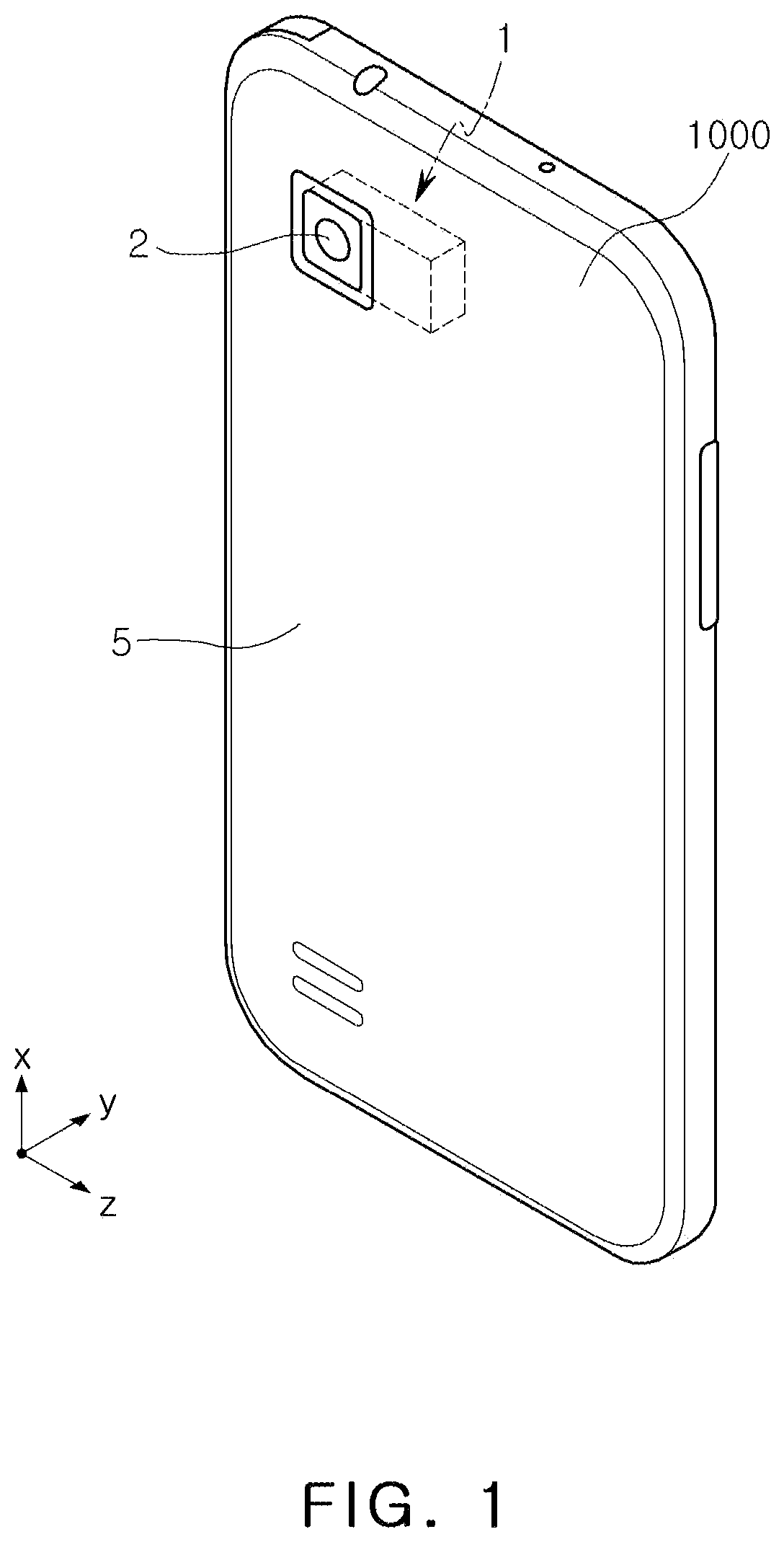 Patent US12313910 — Portable electronic device, optical imaging system, and lens assembly — Figure 1