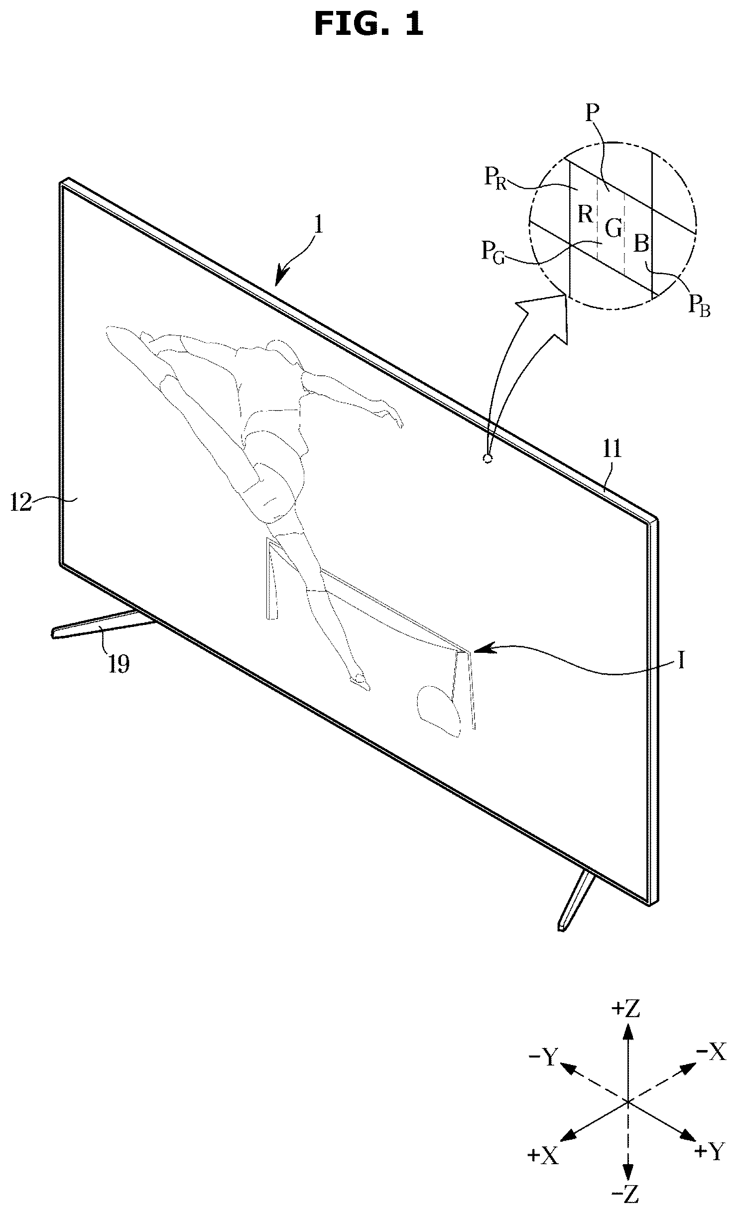 Patent US12313938 Figure 1 – Display apparatus