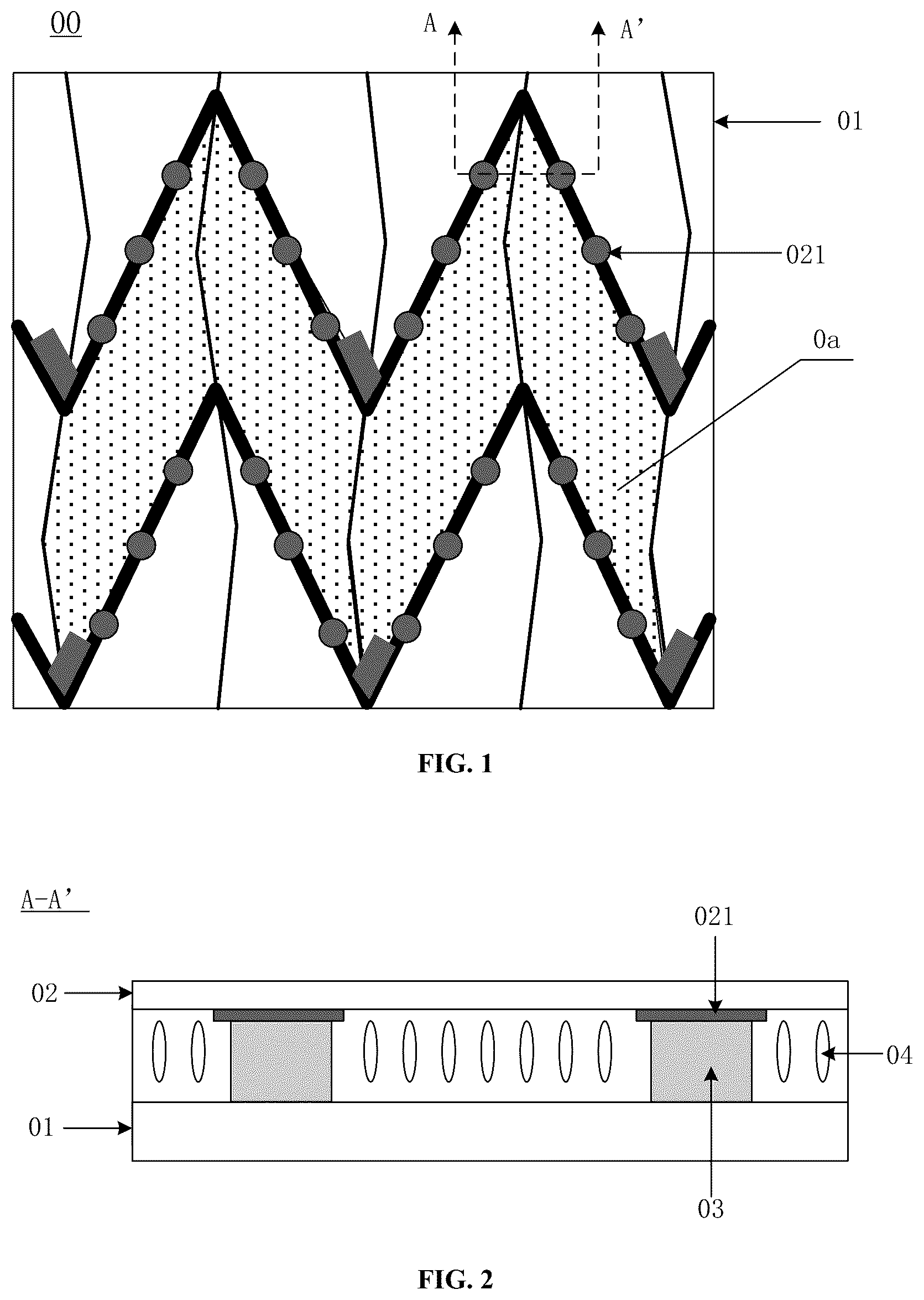 Patent US12313941 — Liquid crystal light-control panel and display device — Figure 1