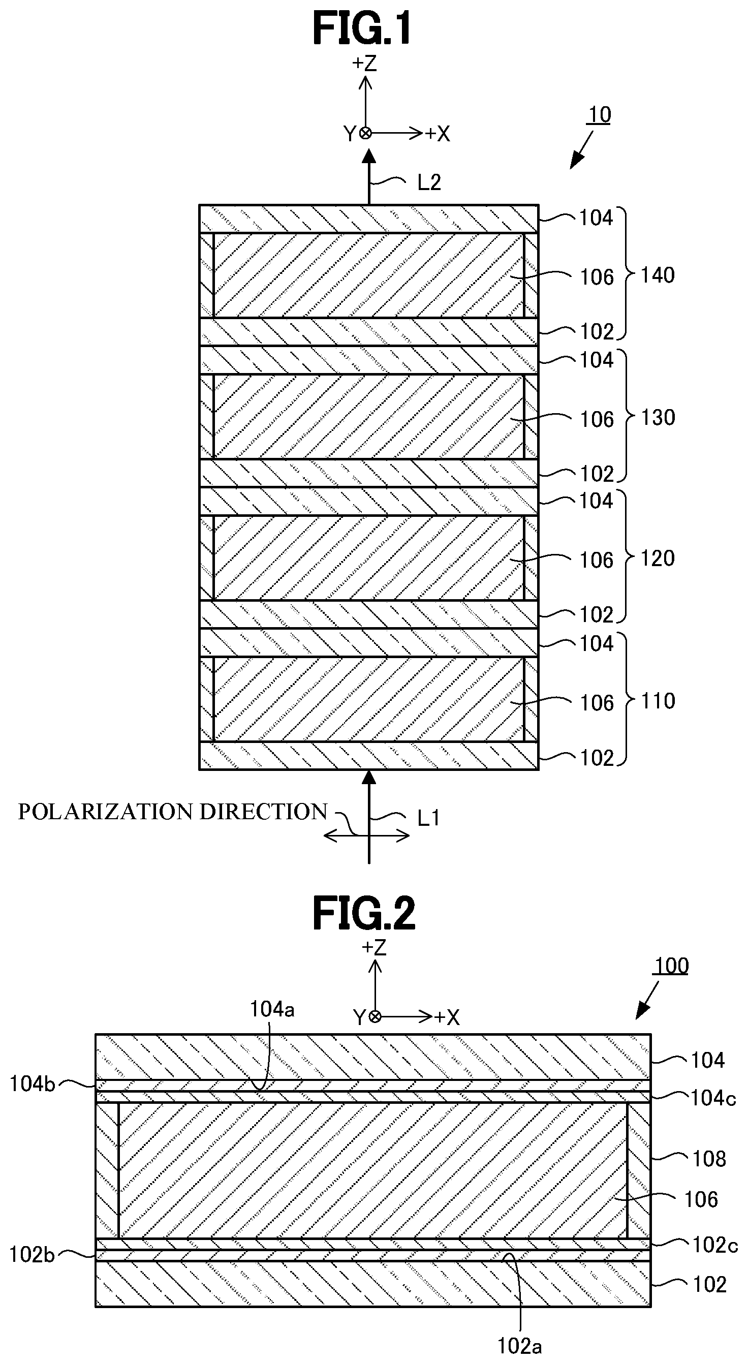 Patent US12313949 — Polarization modulation element and three-dimensional-image display device — Figure 1