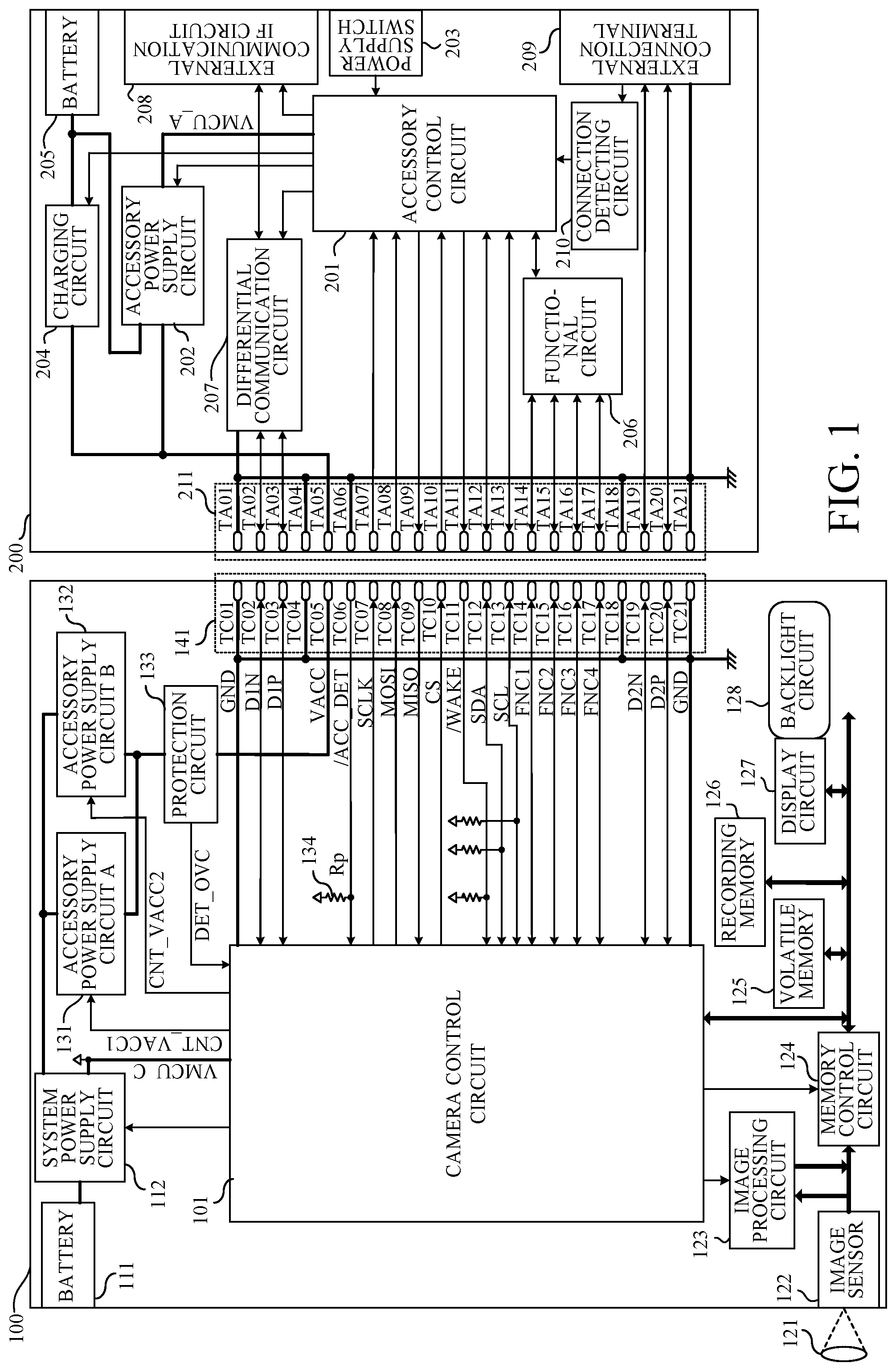 Patent US12313956 — Electronic apparatus and accessory — Figure 1