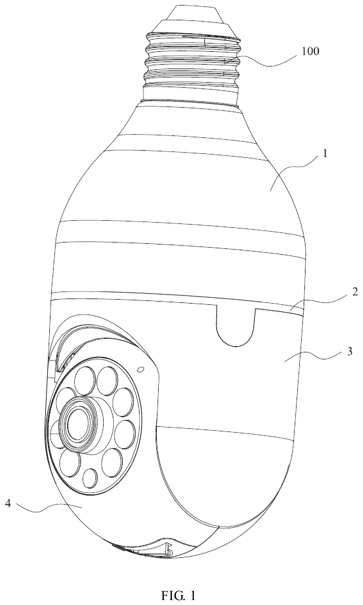 Patent US12313961 Figure 1 – Omnibearing surveillance camera