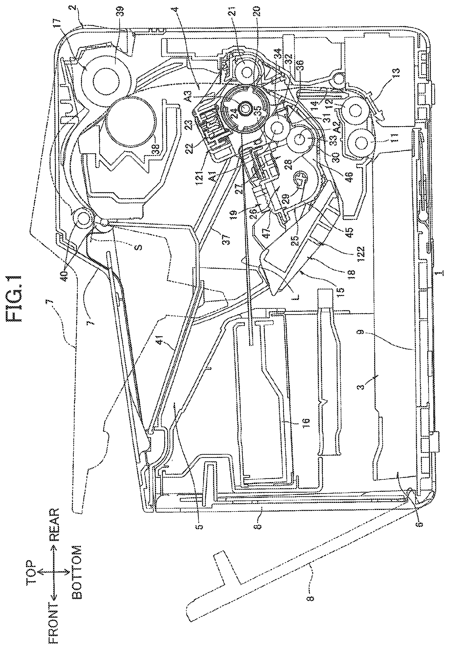 Patent US12313983 — Developing cartridge having electrode — Figure 1