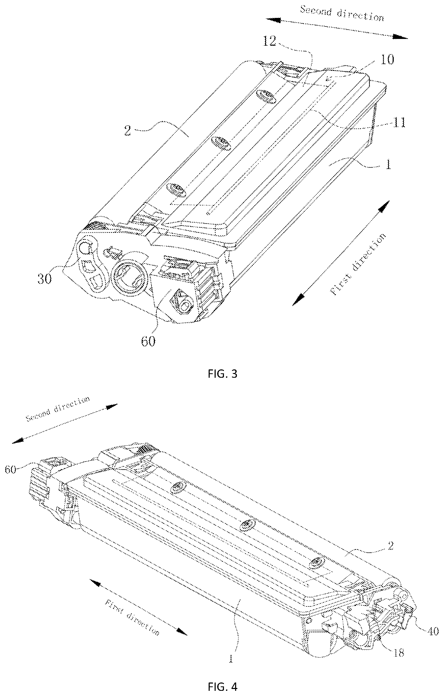 Patent US12313985 Figure 2 – Developing cartridge