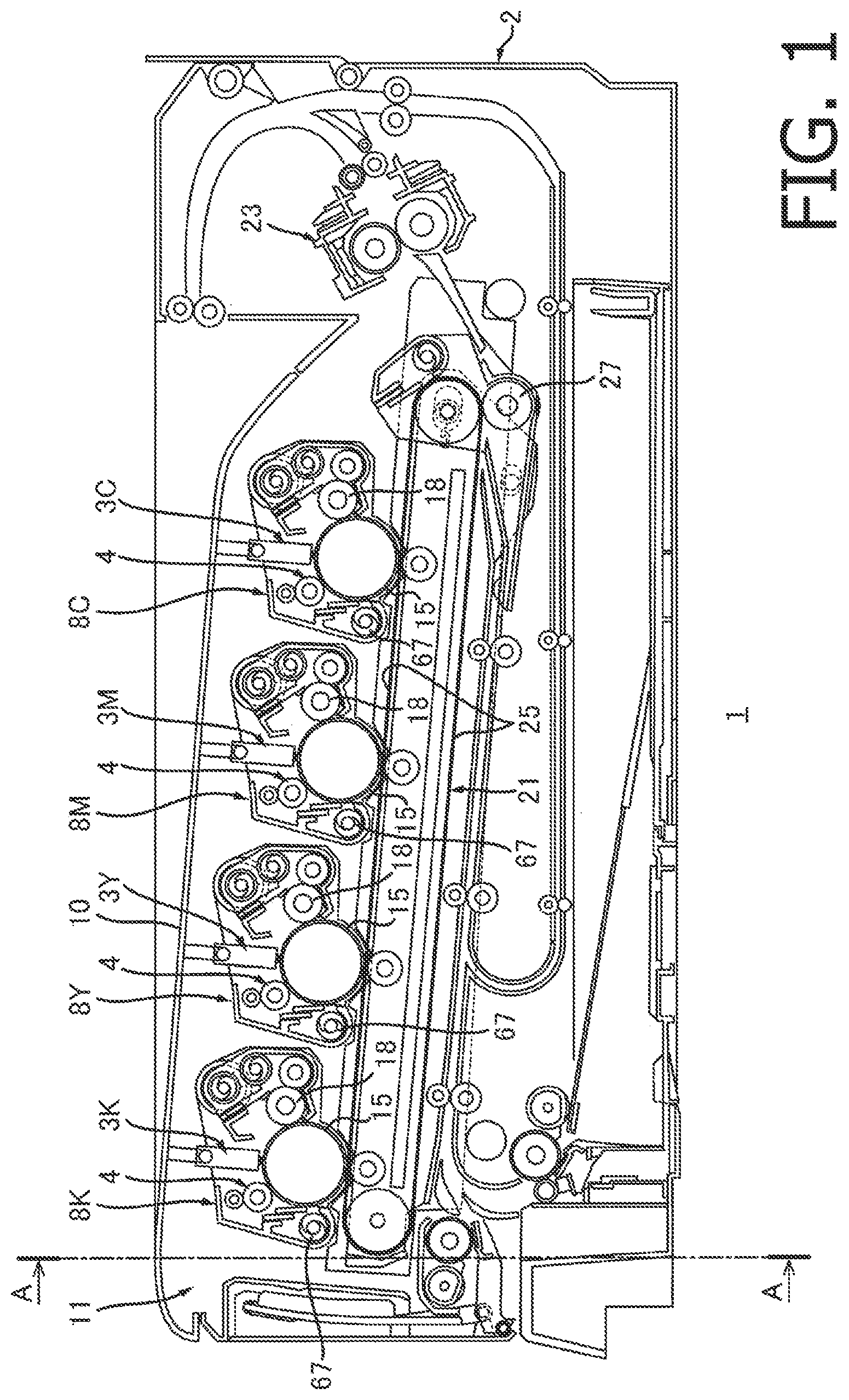 Patent US12314001 — Image forming apparatus including LED array attached to top cover — Figure 1