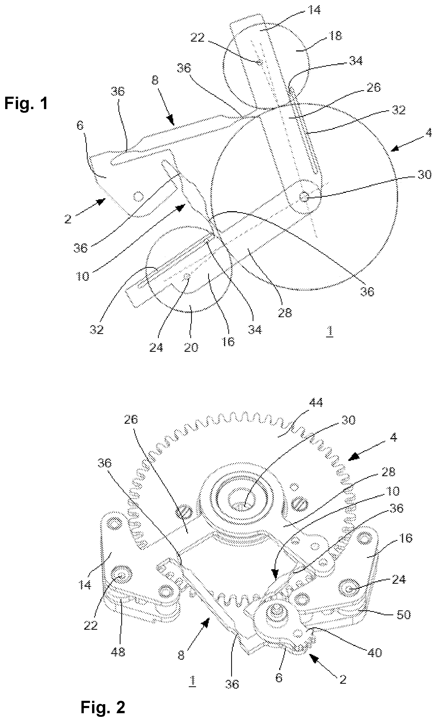 Patent US12314009 — Transmission mechanism for a horological movement — Figure 1