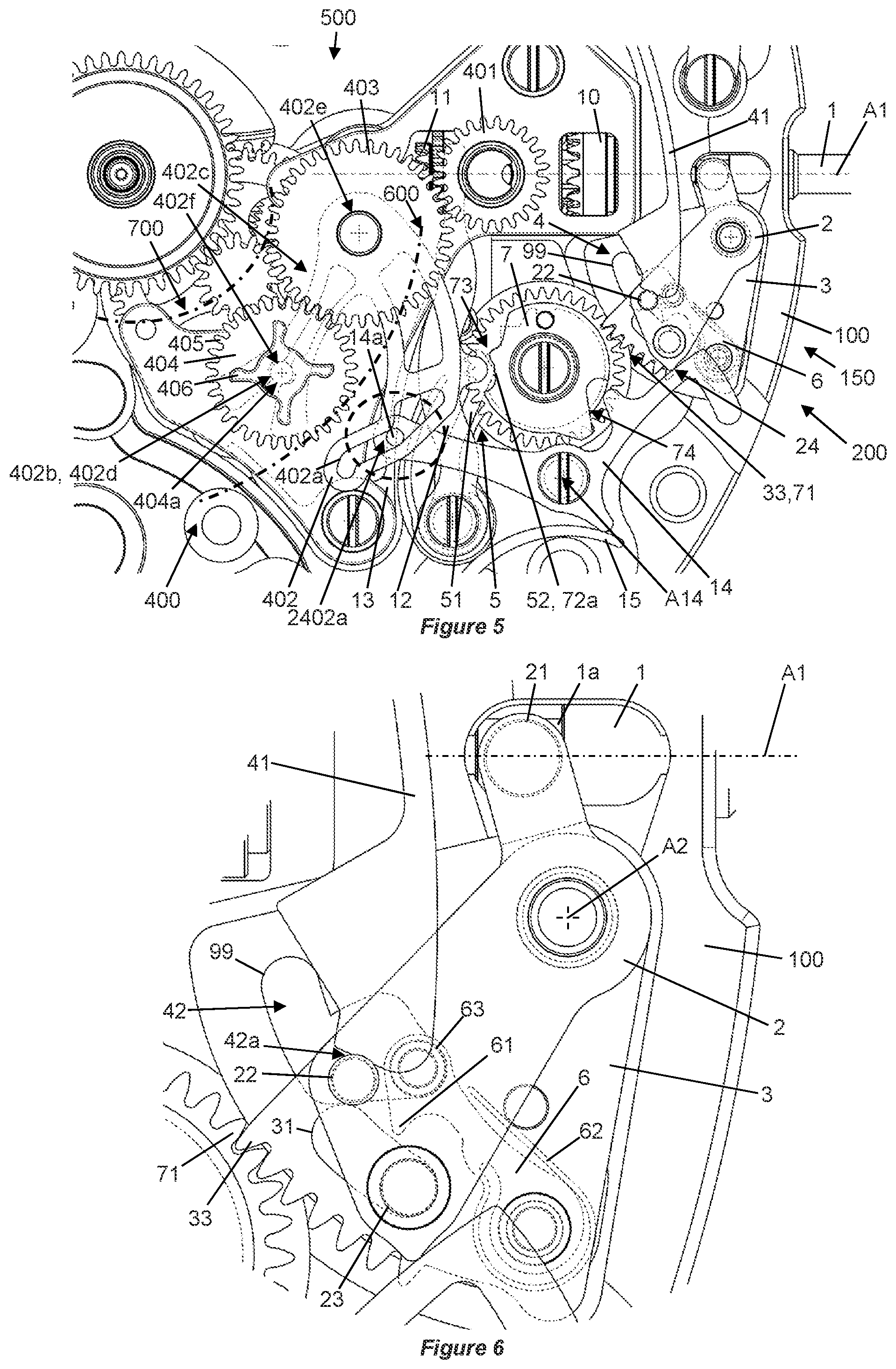 Patent US12314010 Figure 3 – Device for selecting timepiece functions