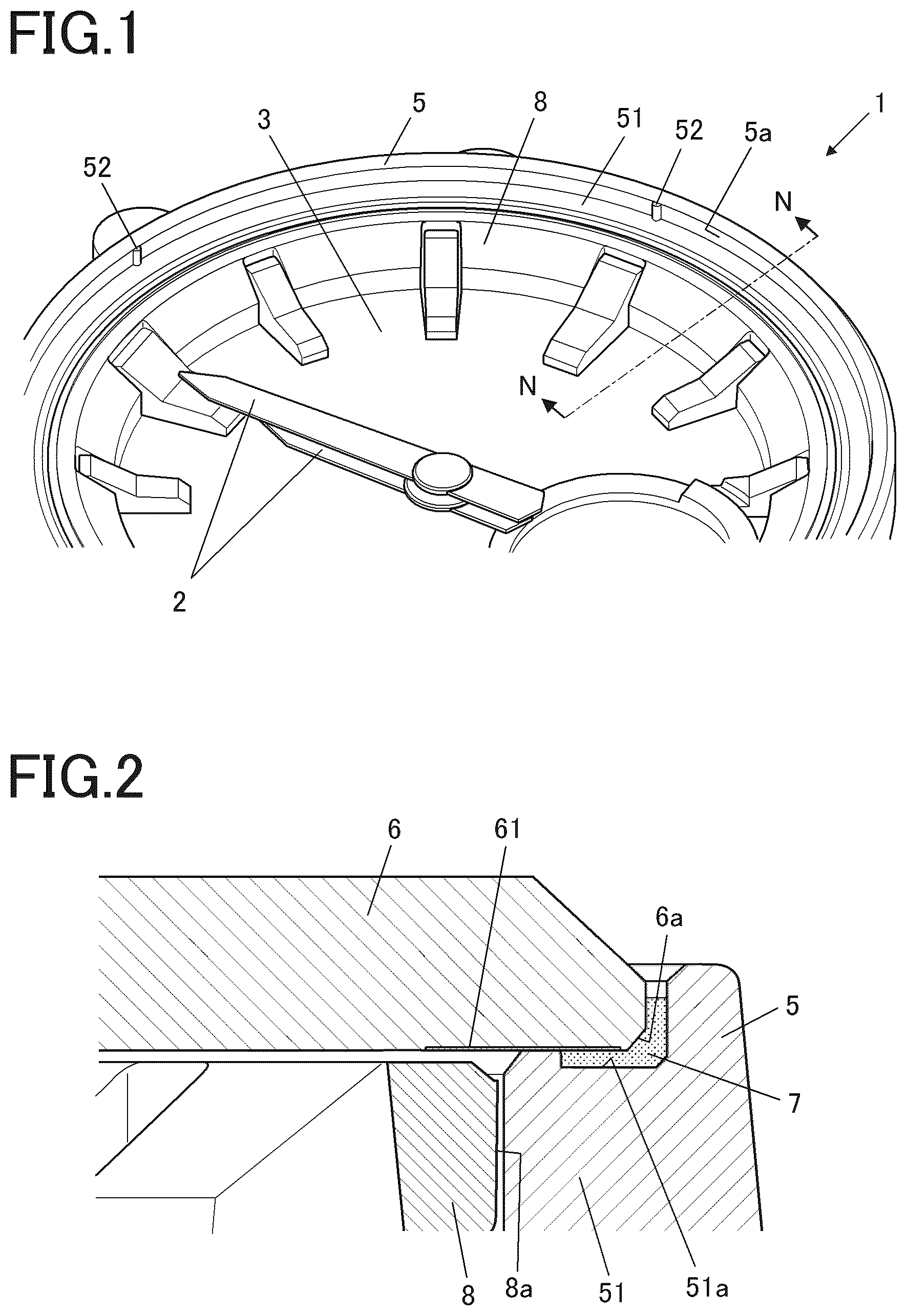 Patent US12314012 — Timepiece and timepiece case — Figure 1