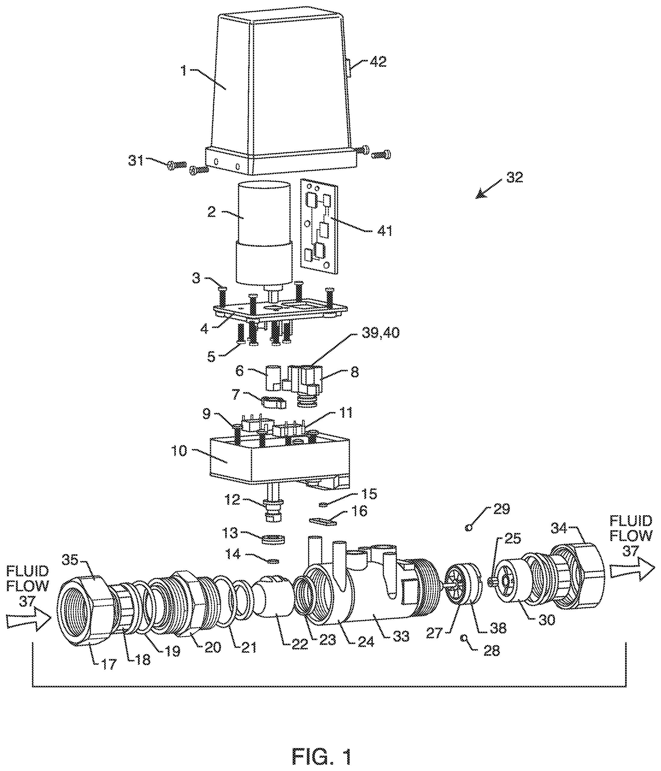 Patent US12314063 — Fluid monitoring and control system — Figure 1