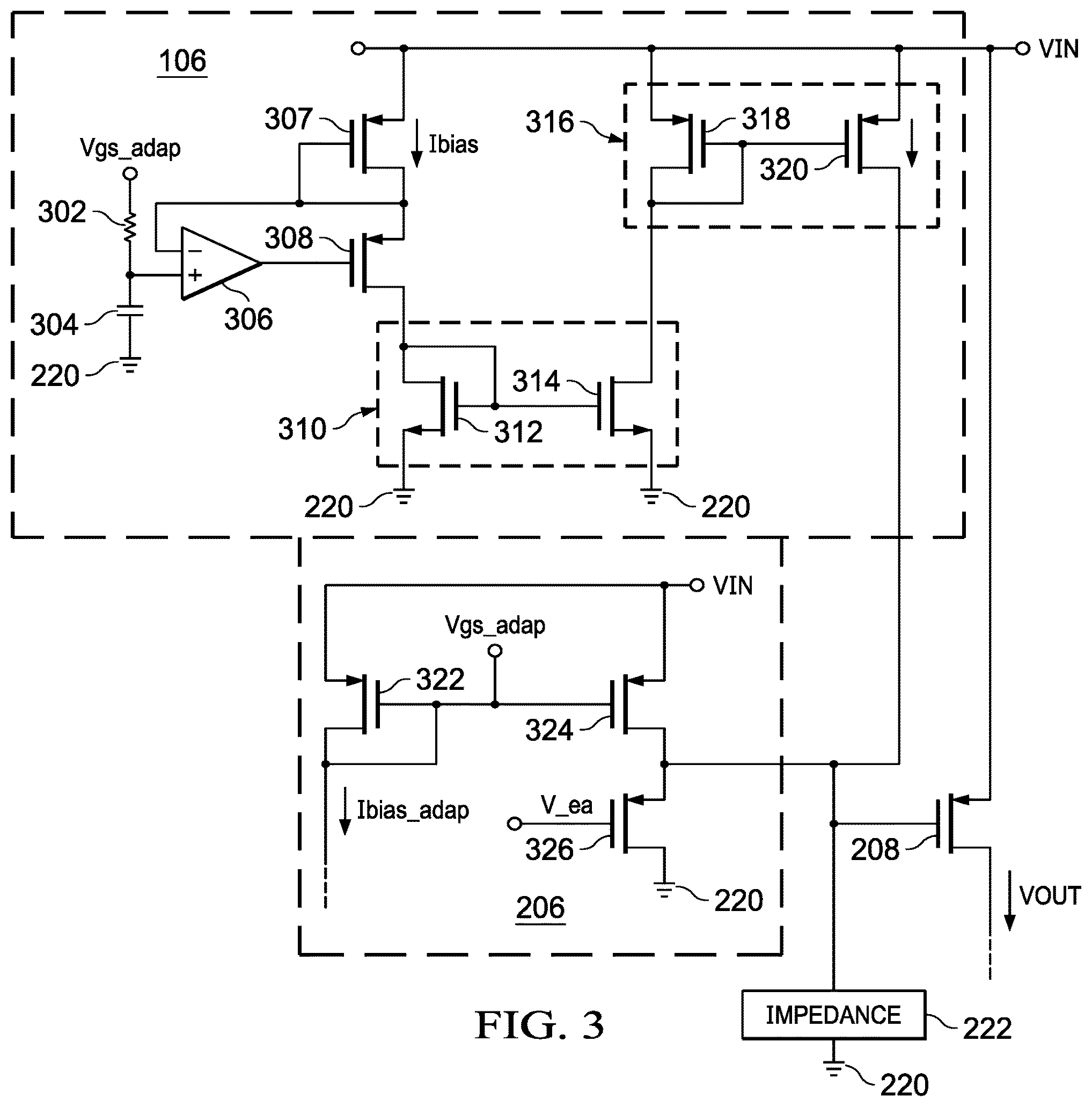Patent US12314071 Figure 2 – Current-mode feedforward ripple cancellation
