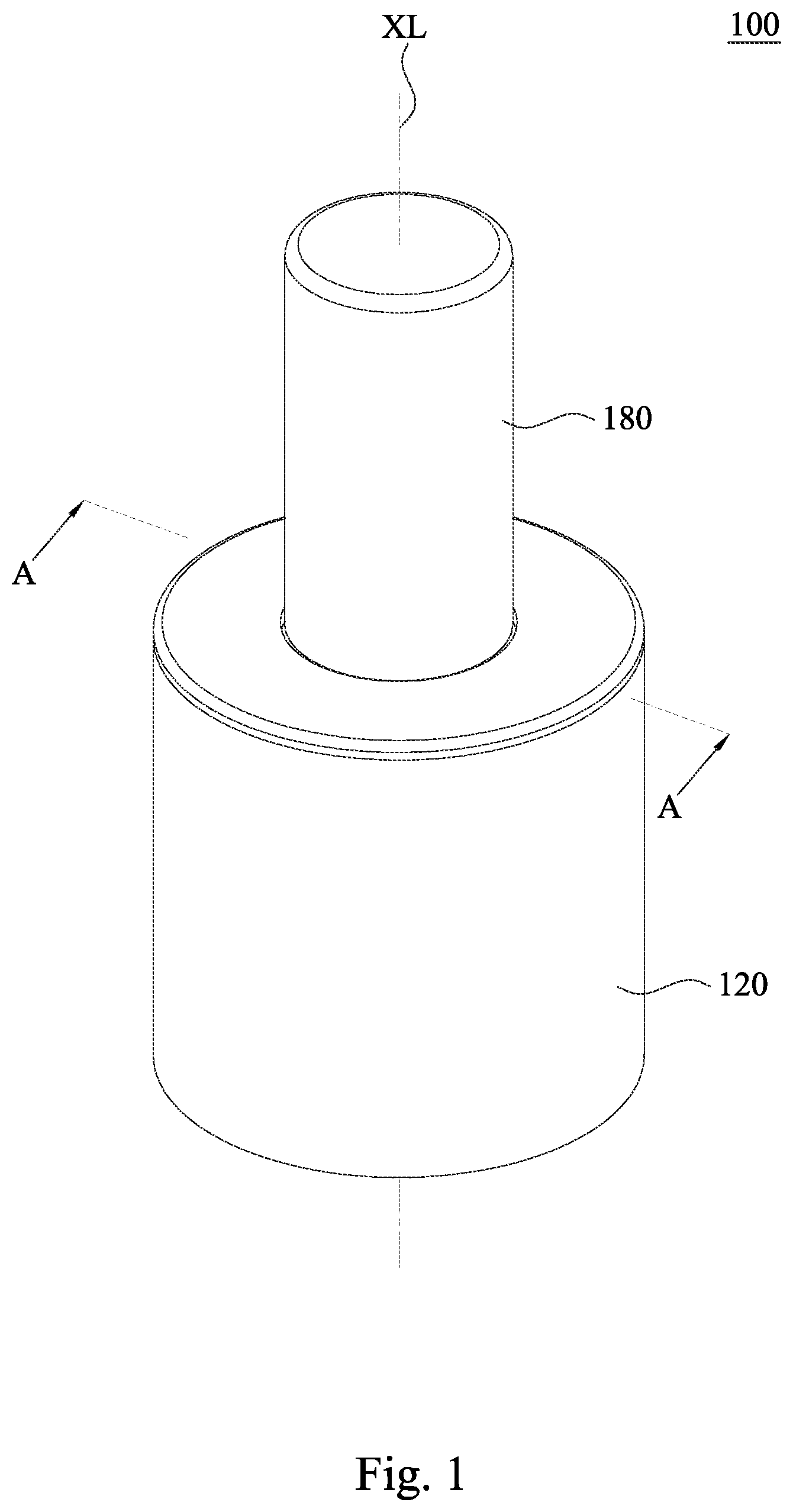 Patent US12314075 — Knob structure — Figure 1