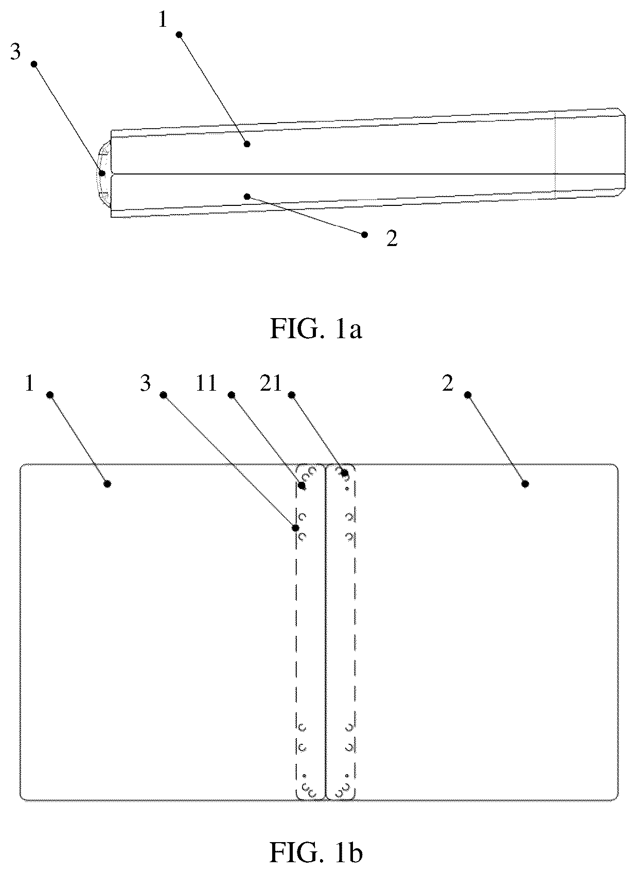 Patent US12314082 Figure 1 – Foldable terminal device including at least three housings coupled by rotating shafts