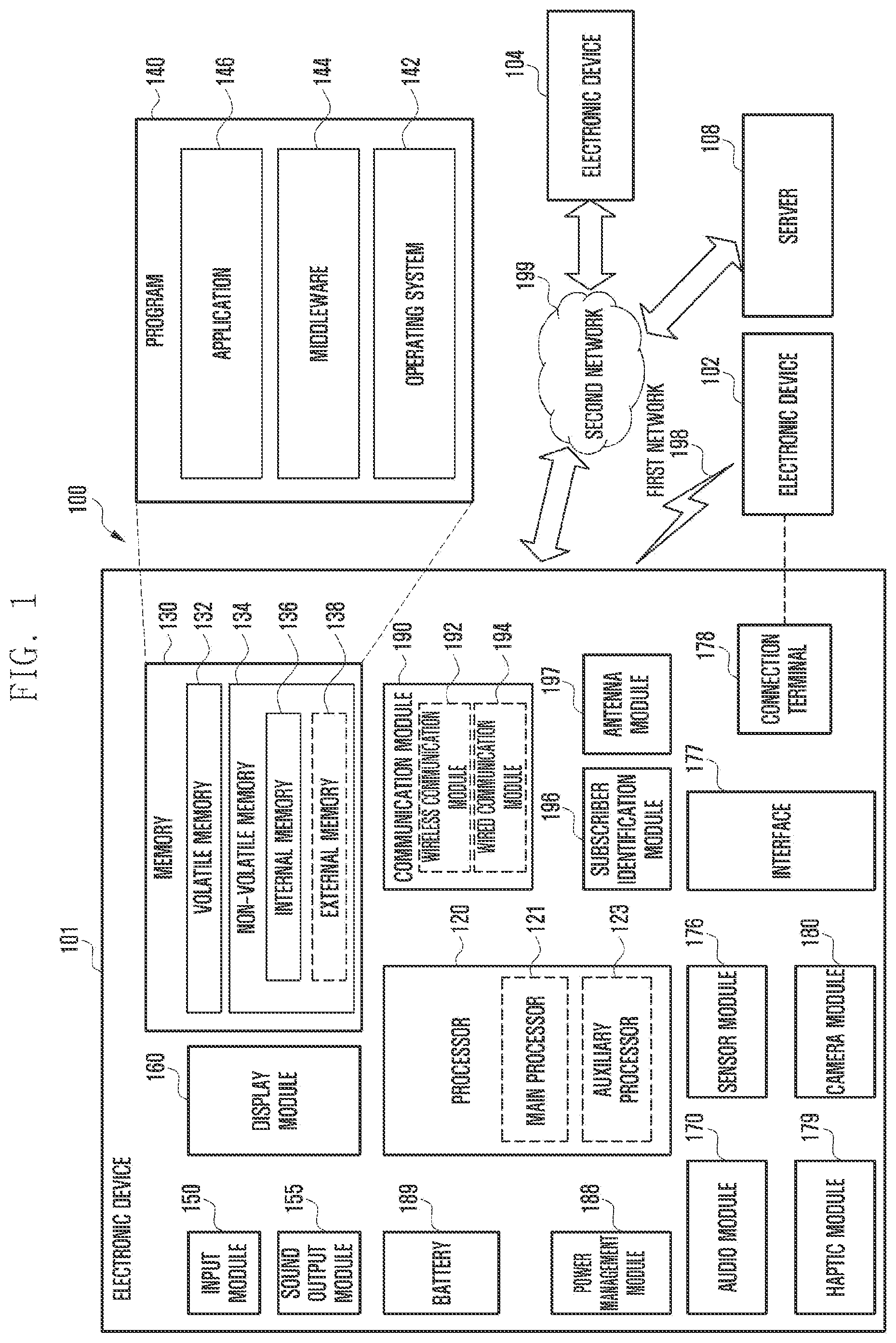 Patent US12314088 — Hinge apparatus and electronic device including the same — Figure 1