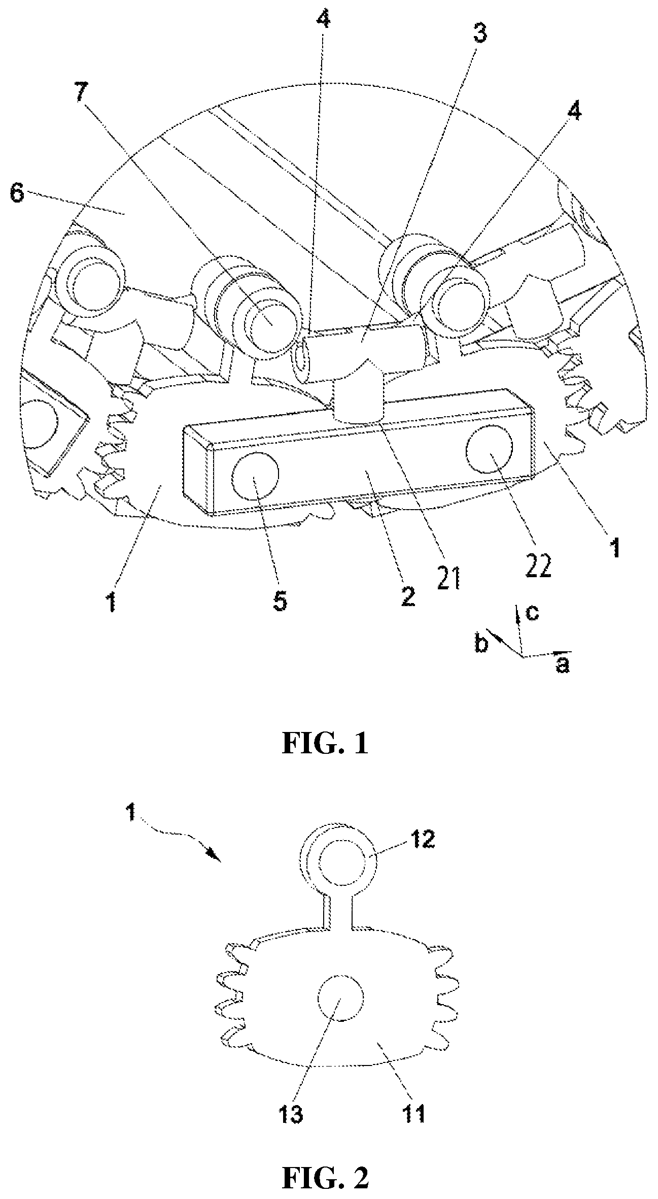 Patent US12314089 — Bending unit, hinge, and flexible module bending device — Figure 1