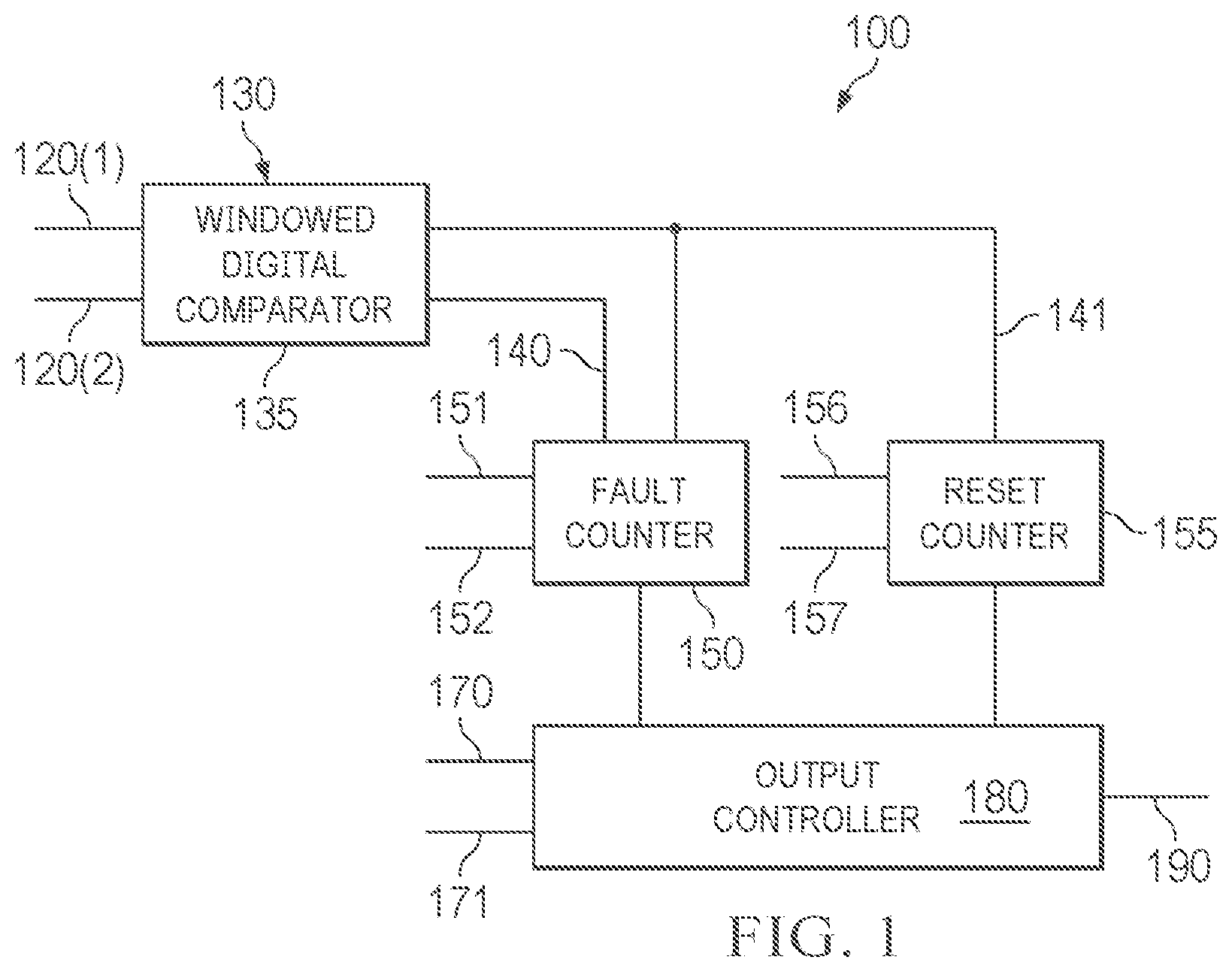 Patent US12314123 — Programmable fault violation filter — Figure 1