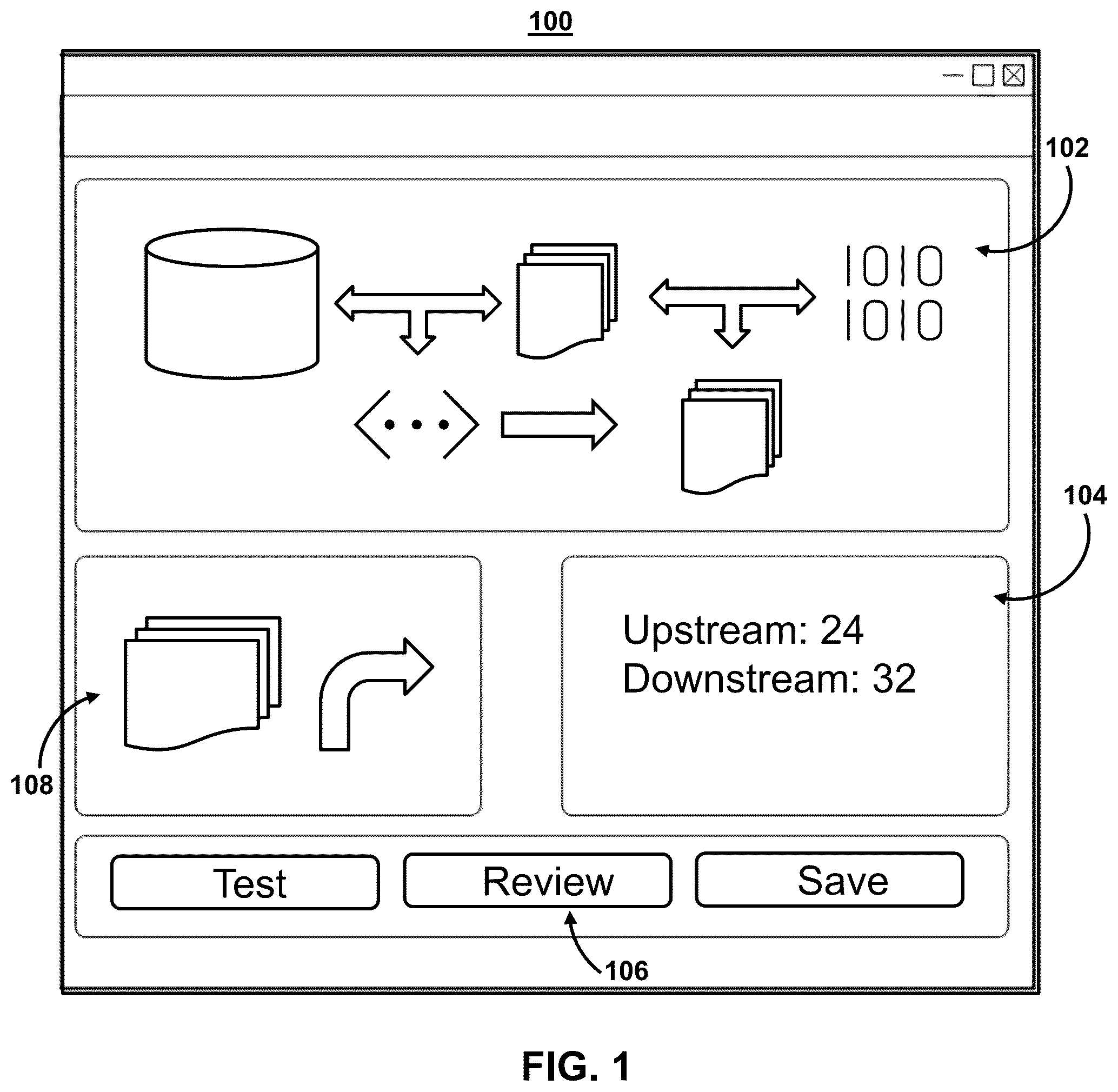 Patent US12314150 — Systems and methods for real-time mapping and visualization generation of system components in software systems — Figure 1