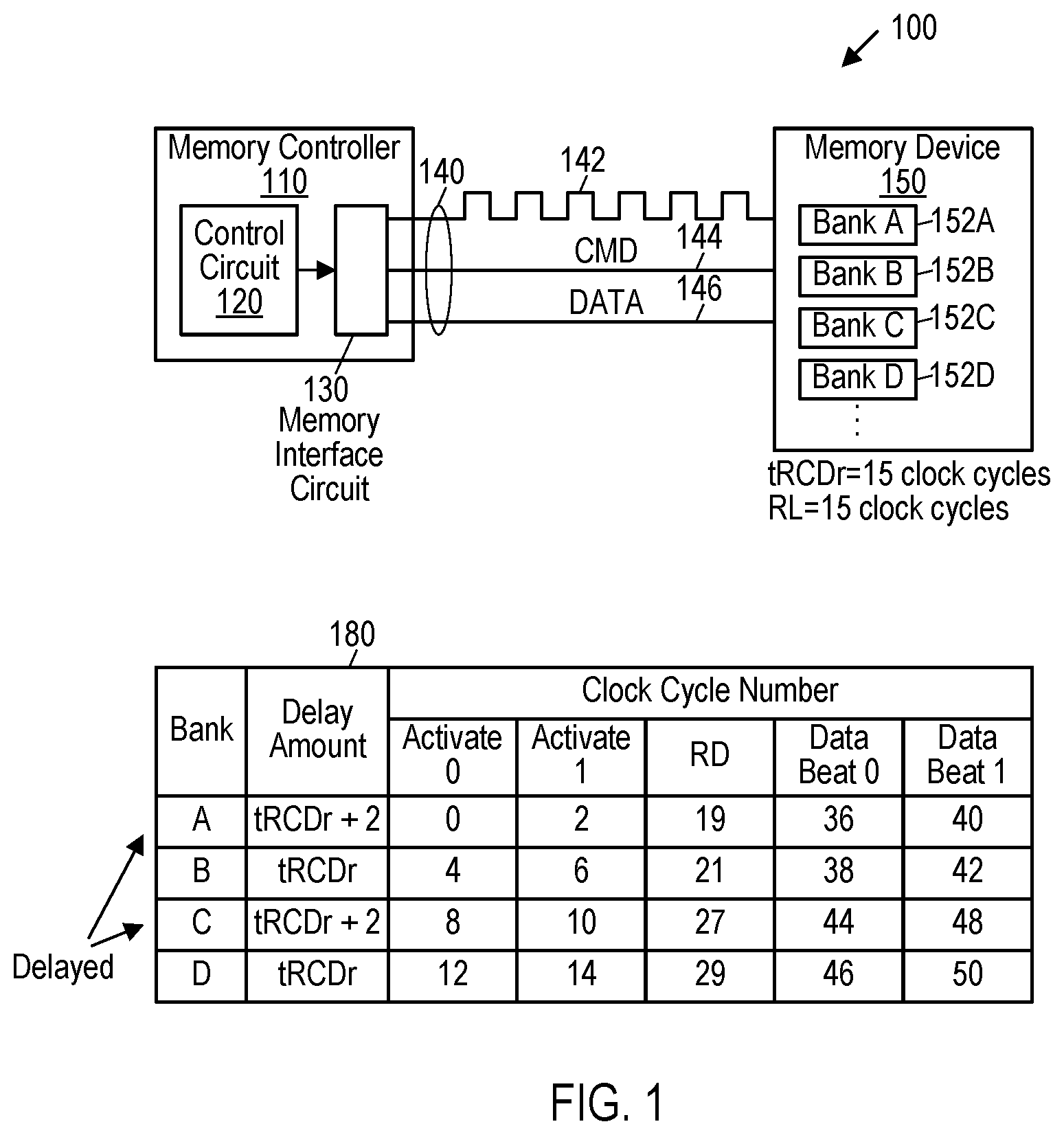 Patent US12314196 — Memory device bandwidth optimization — Figure 1