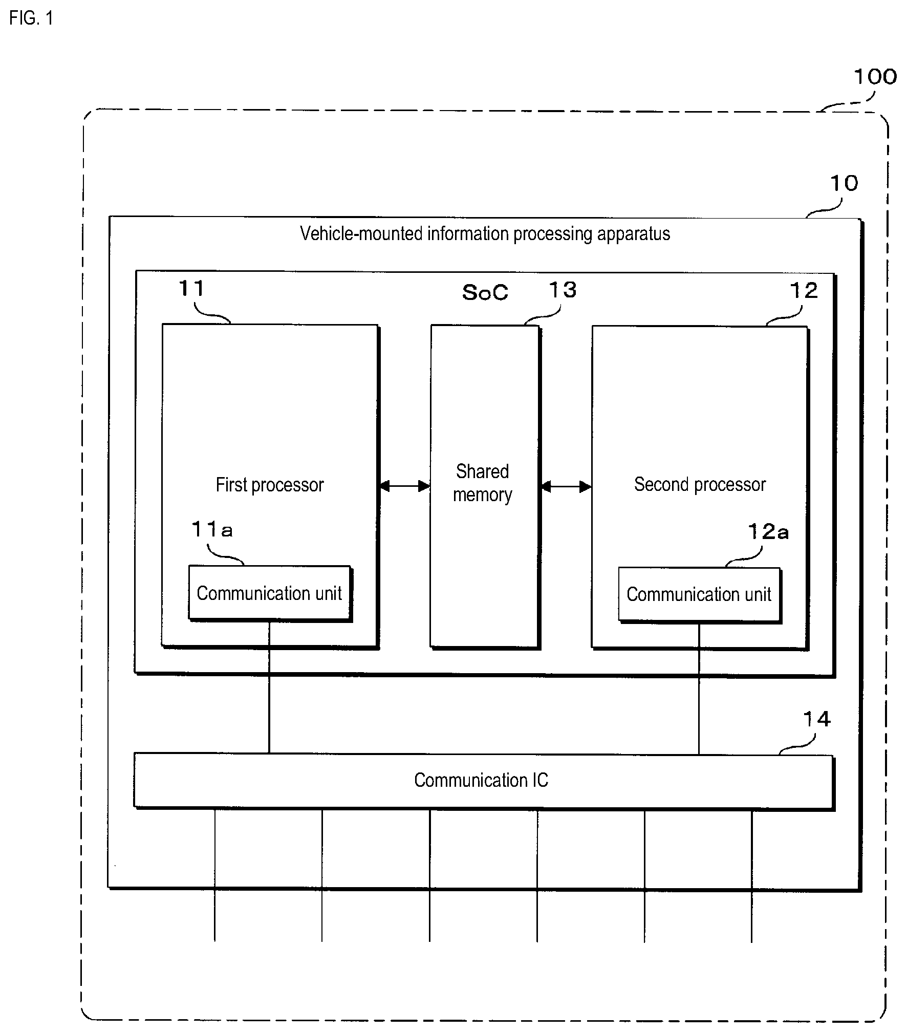 Patent US12314202 — Vehicle-mounted information processing apparatus and vehicle-mounted information processing method — Figure 1