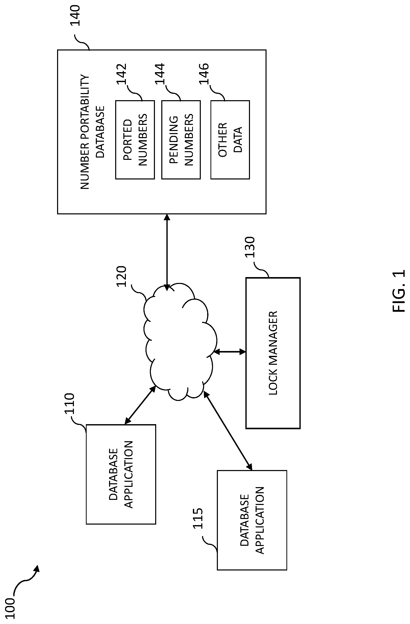 Patent US12314223 Figure 1 – Database locking using logical lock mechanism