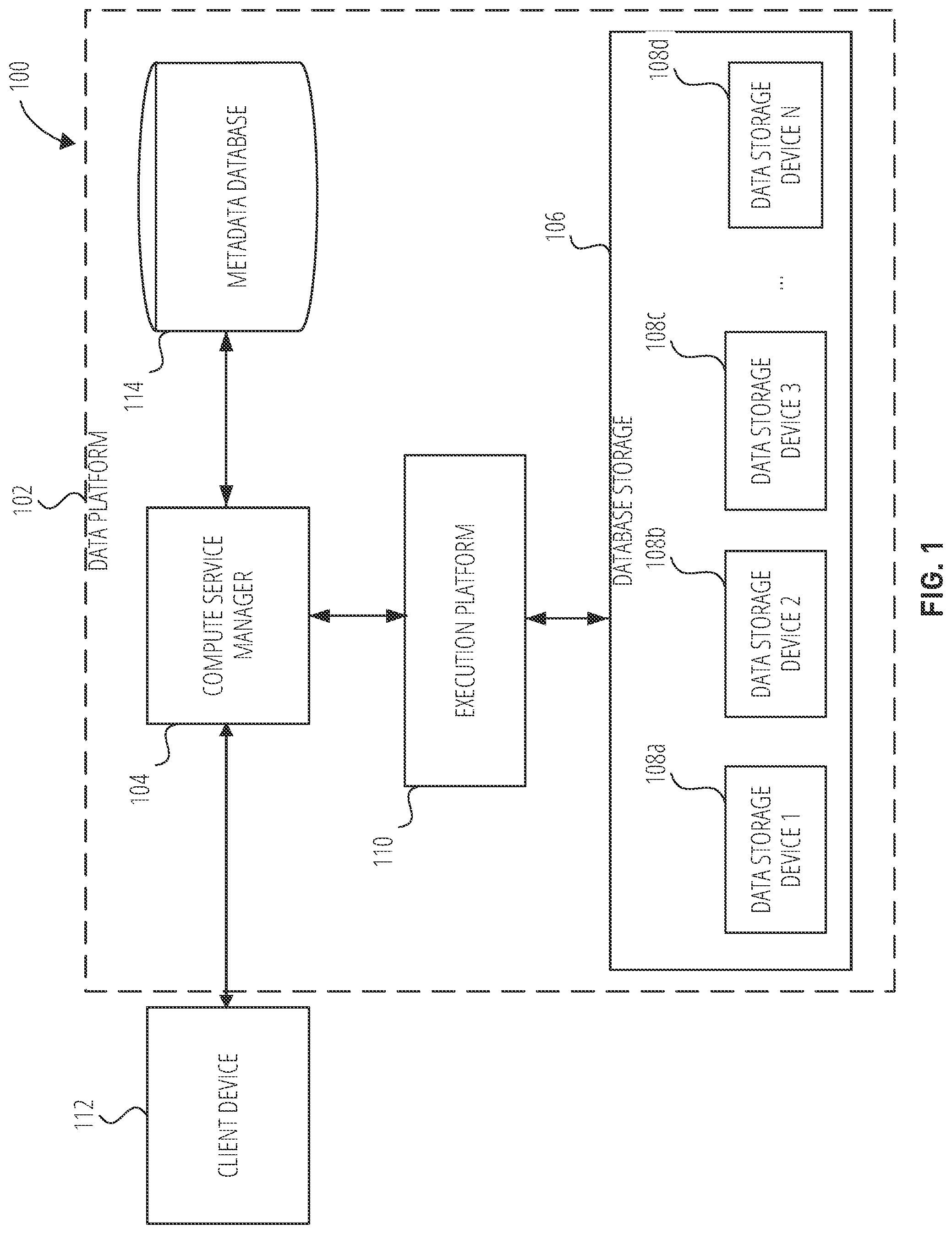 Patent US12314248 — Background job based refresh fulfillment — Figure 1