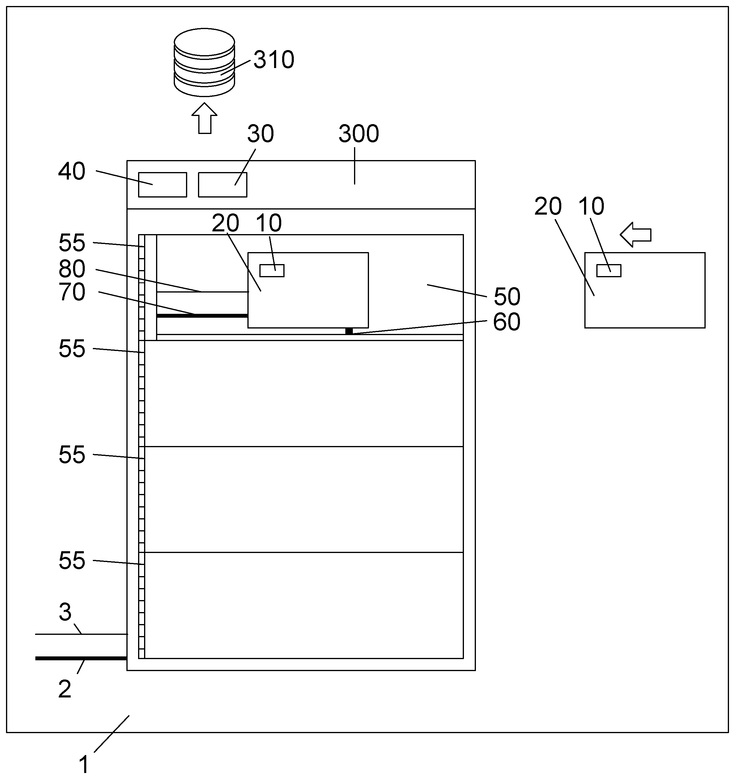 Patent US12314453 Figure 1 – Wiping service center mechanism for a remotely conducted processing and onsite verification of data bearing endpoint devices