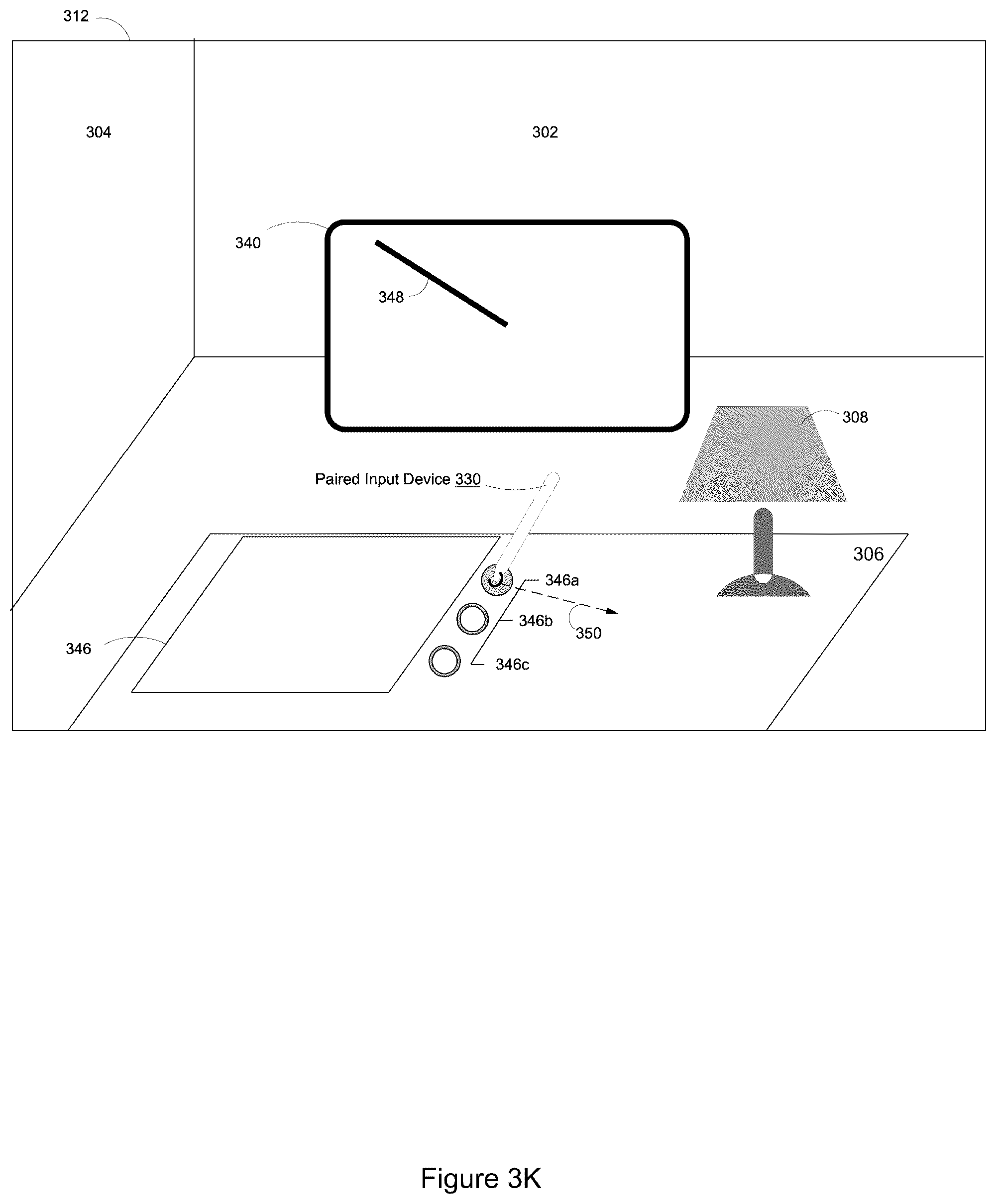 Patent US12314469 Figure 13 – Content manipulation via a computer-generated representation of a trackpad
