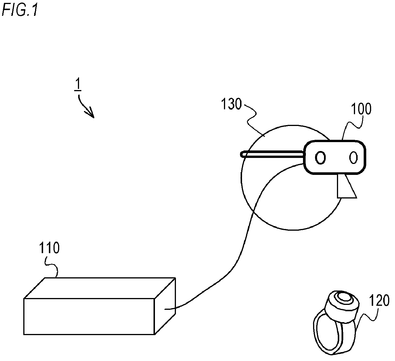 Patent US12314470 — Information processing system used in cross reality — Figure 1