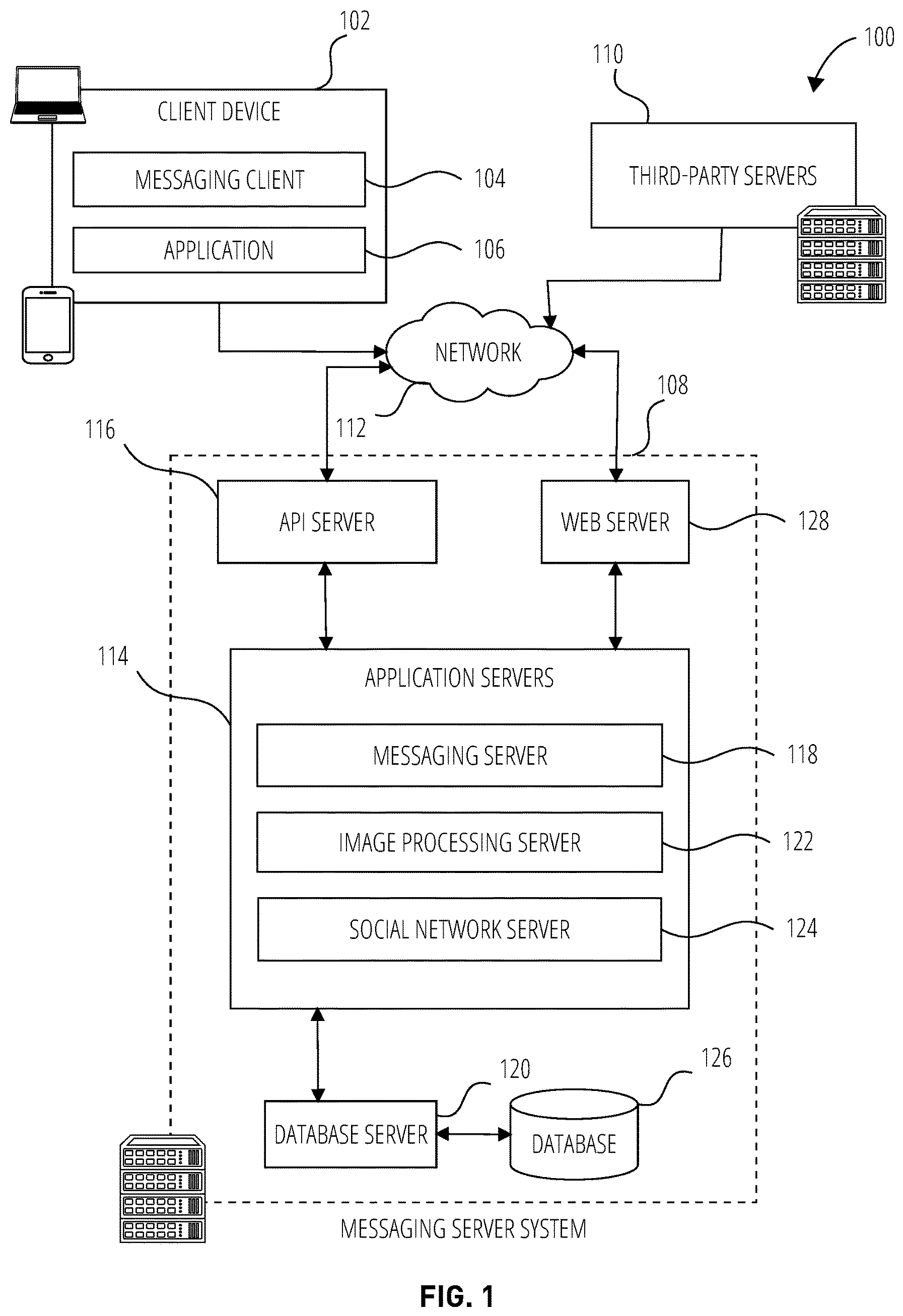Patent US12314472 — Real-time communication interface with haptic and audio feedback response — Figure 1