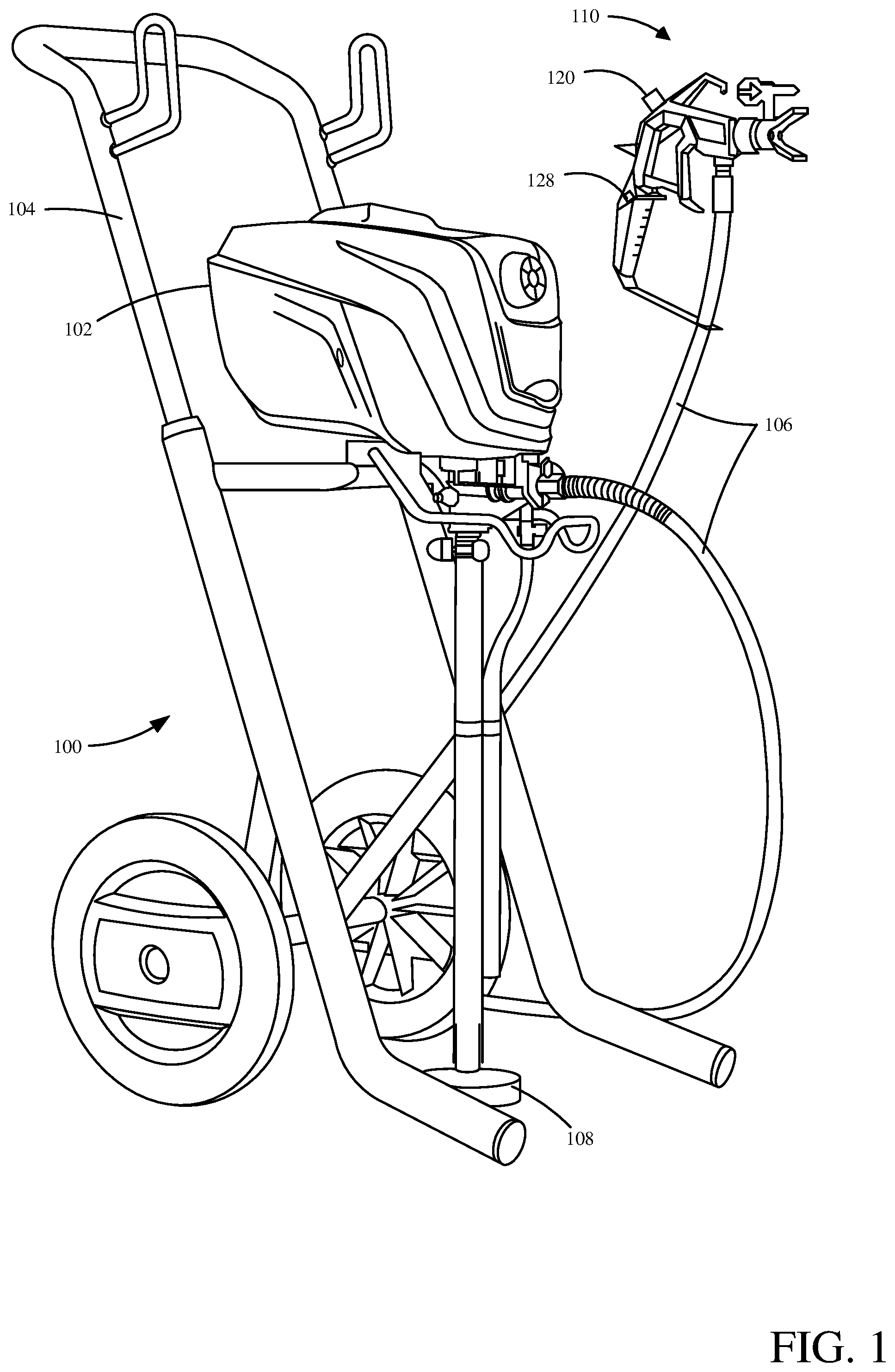 Patent US12314479 Figure 1 – Gesture control of a fluid application system