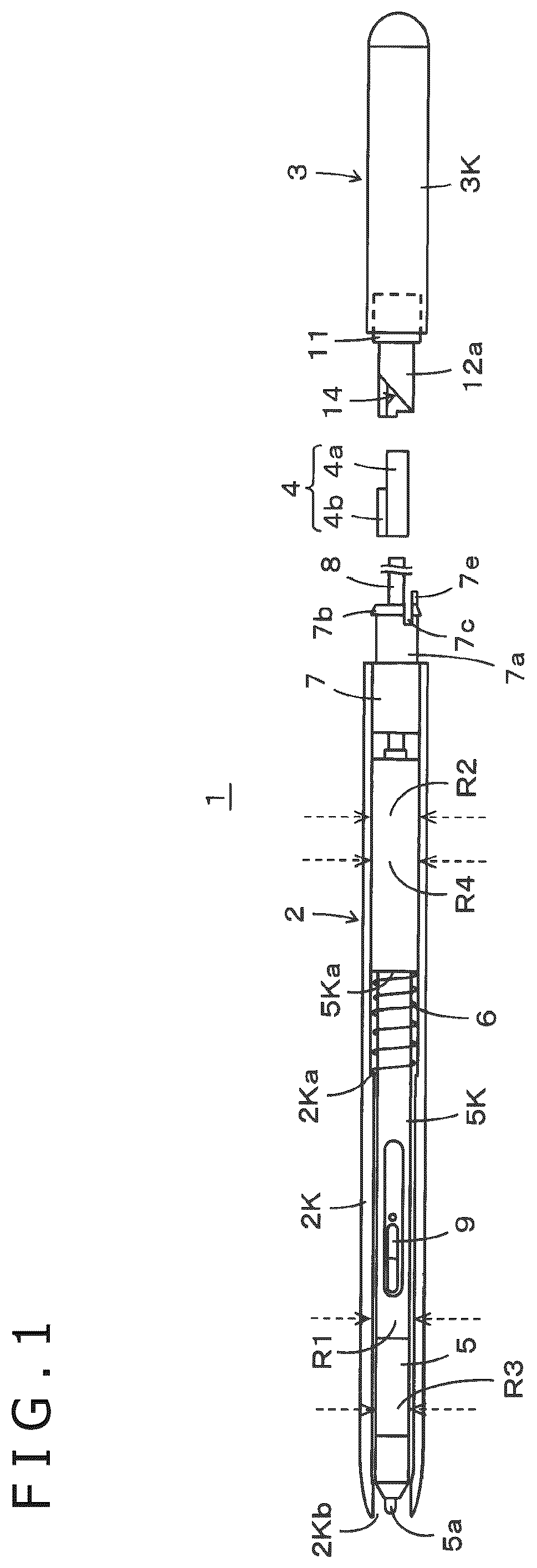 Patent US12314490 — Electronic pen — Figure 1
