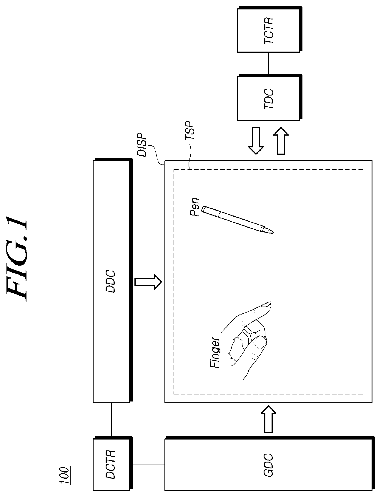 Patent US12314515 — Touch display device — Figure 1
