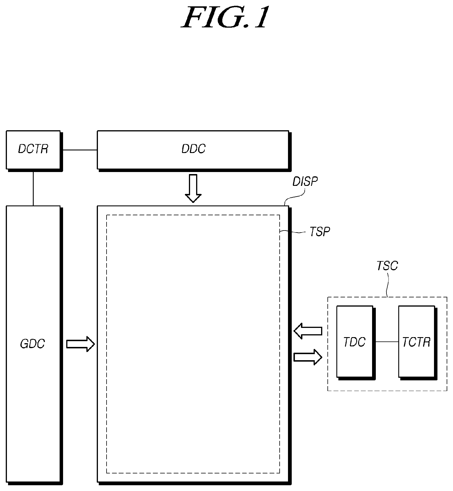 Patent US12314521 — Touch display device — Figure 1