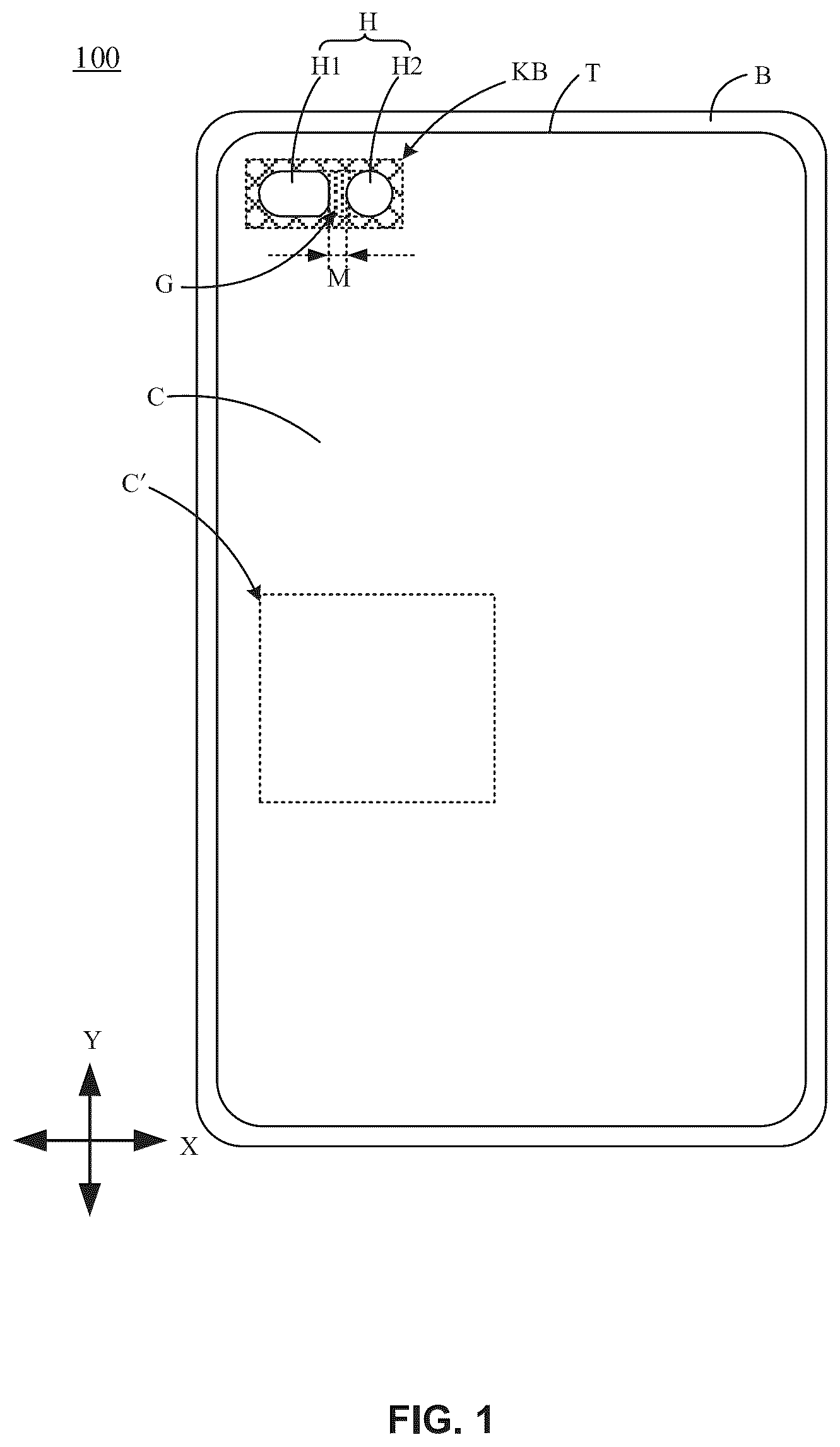Patent US12314522 — Touch panel and touch display apparatus — Figure 1