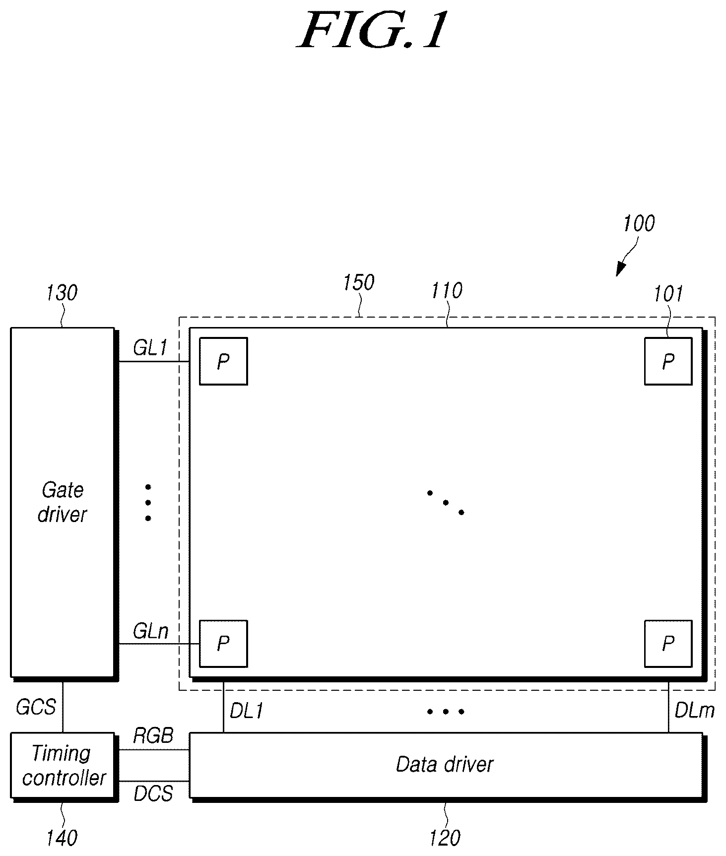 Patent US12314525 — Display device including touch sensor — Figure 1